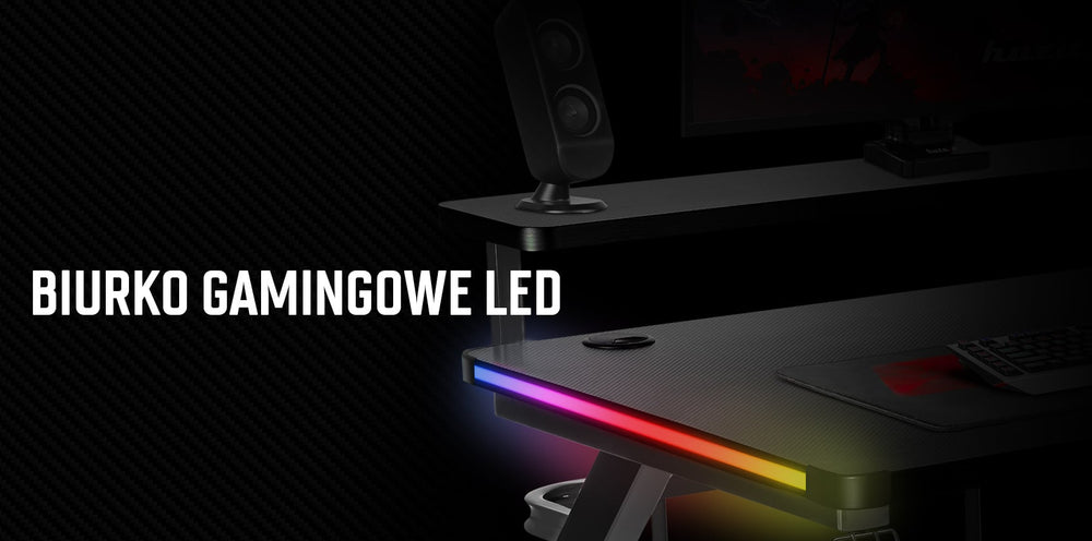 Biurko gamingowe LED – atrakcyjny mebel dla fanów gier komputerowych