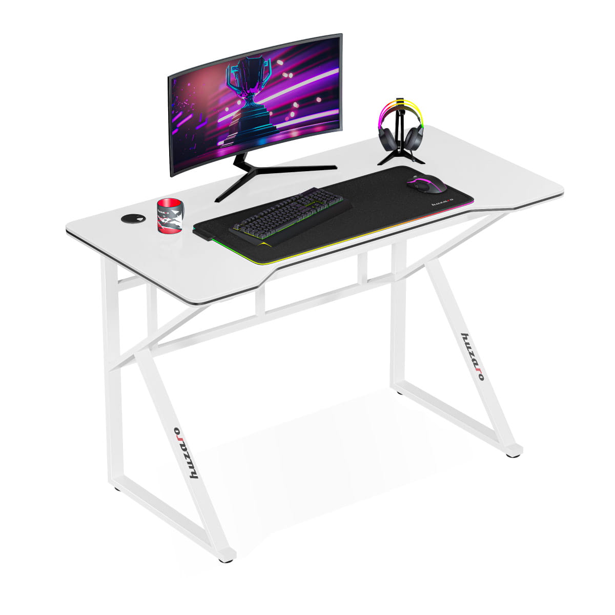 Escritorio para videojuegos Huzaro Hero 1.6 White de 120 cm