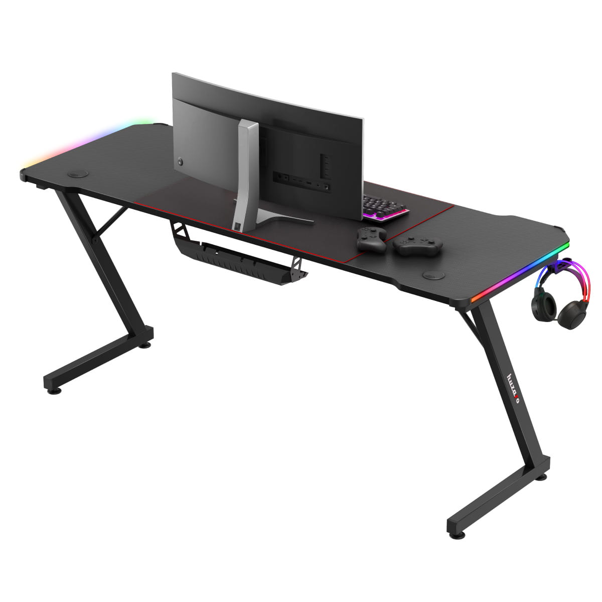 Escritorio para videojuegos Huzaro Hero 4.8 RGB de 160 cm