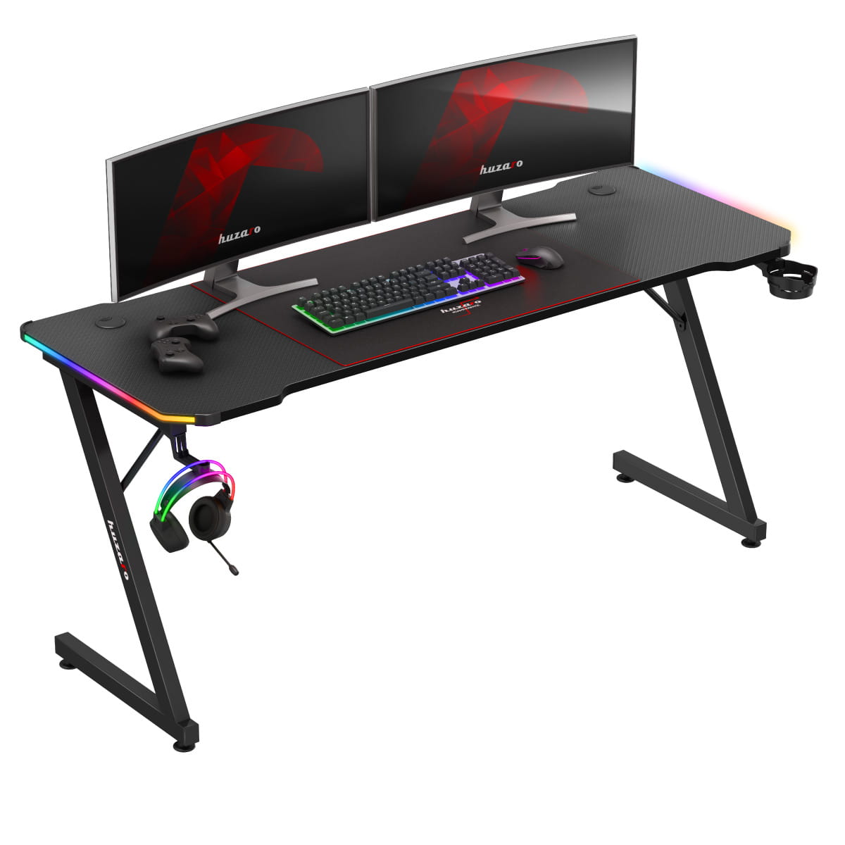 Escritorio para videojuegos Huzaro Hero 4.8 RGB de 160 cm