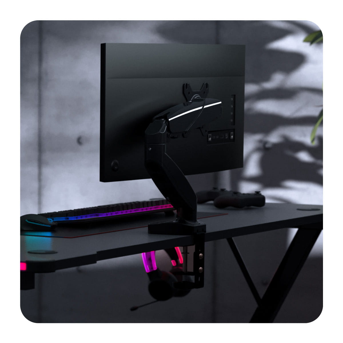 Soporte giratorio para monitor HUZARO Motion 1.2