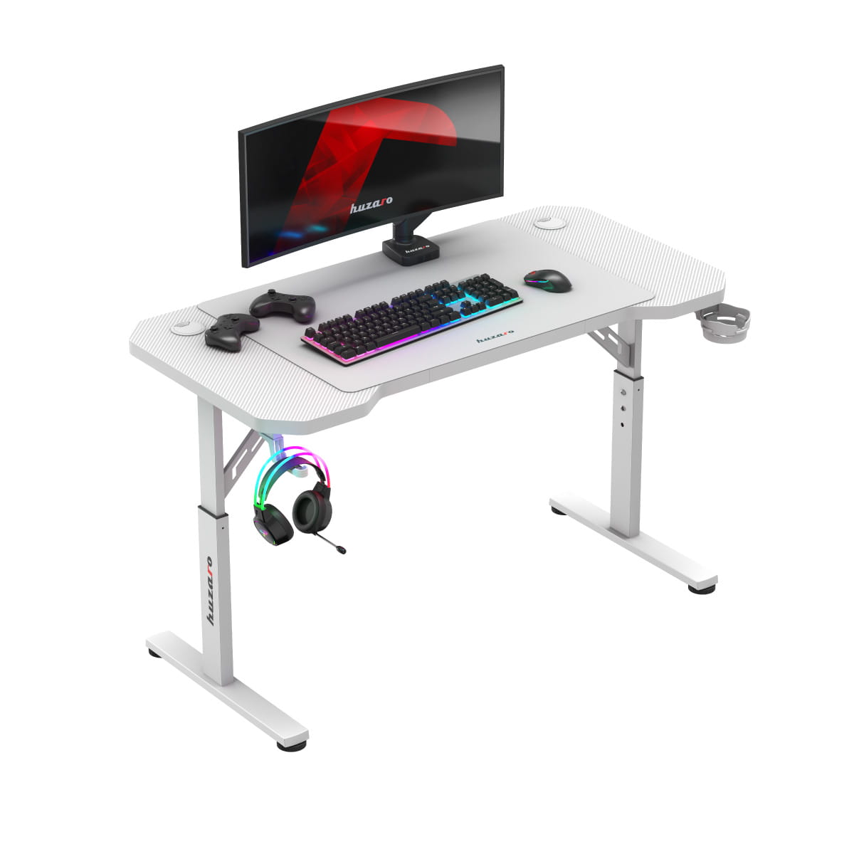 Escritorio para videojuegos Huzaro Hero 2.6 Blanco 120 cm