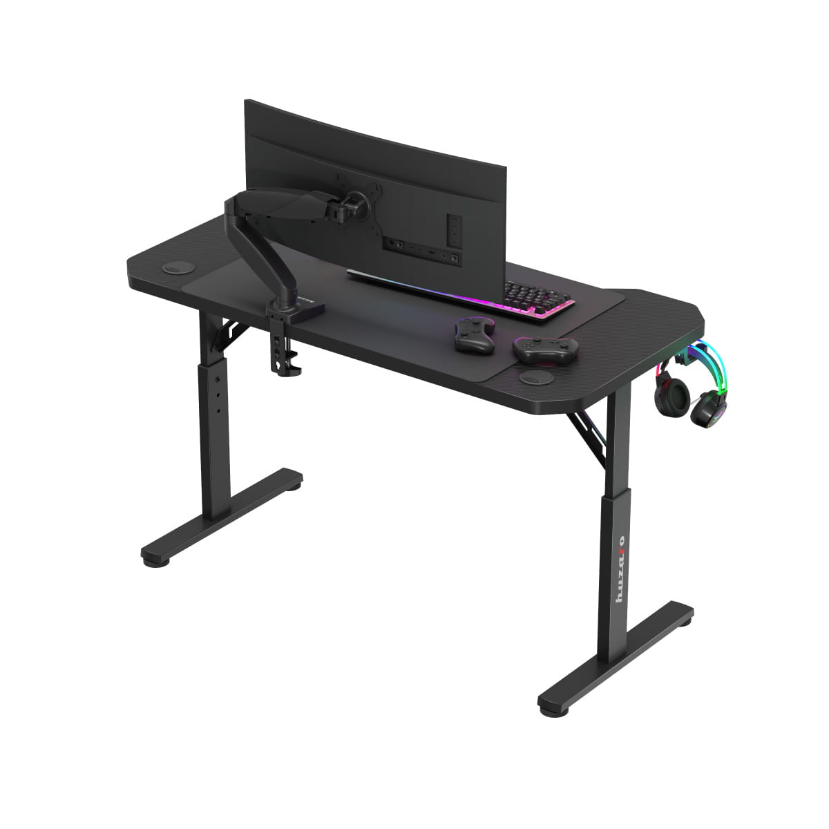 Escritorio para videojuegos Huzaro Hero 2.6 Black de 120 cm