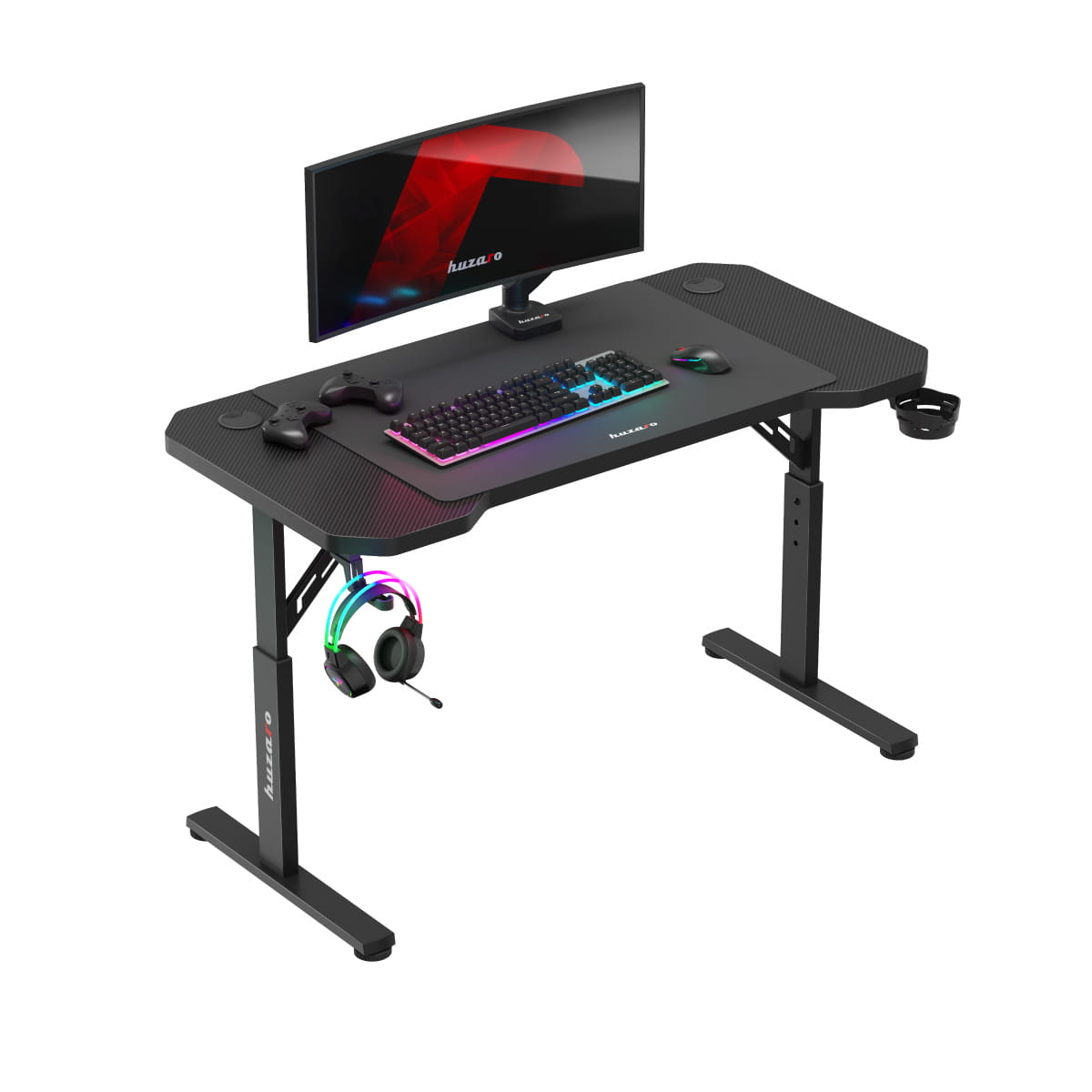 Escritorio para videojuegos Huzaro Hero 2.6 Black de 120 cm