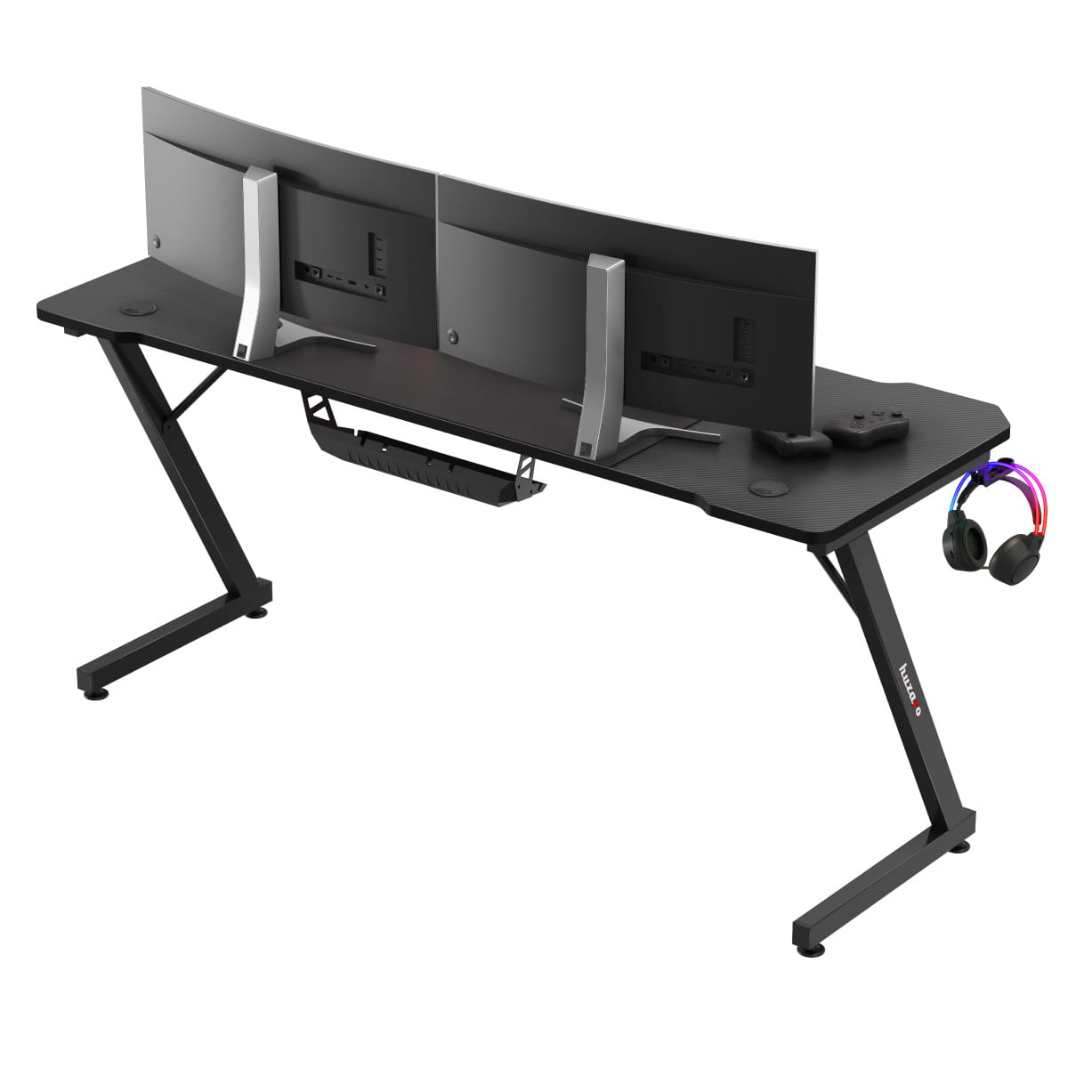 Escritorio para videojuegos Huzaro Hero 4.8 Black de 160 cm