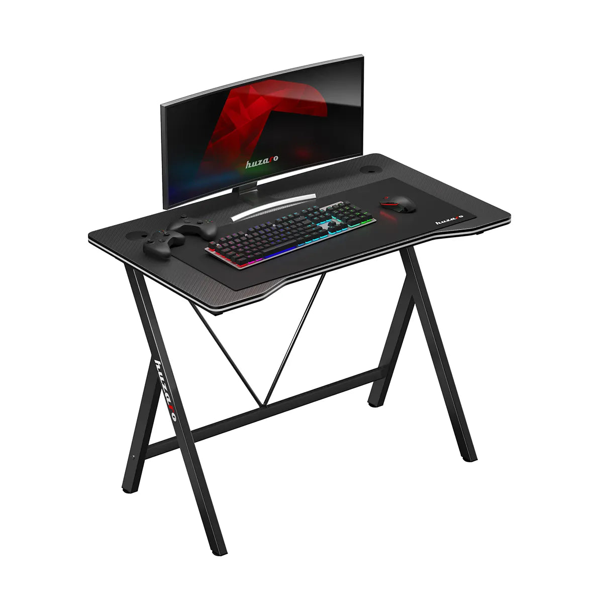Escritorio para videojuegos Huzaro Hero 1.4 Black de 100 cm