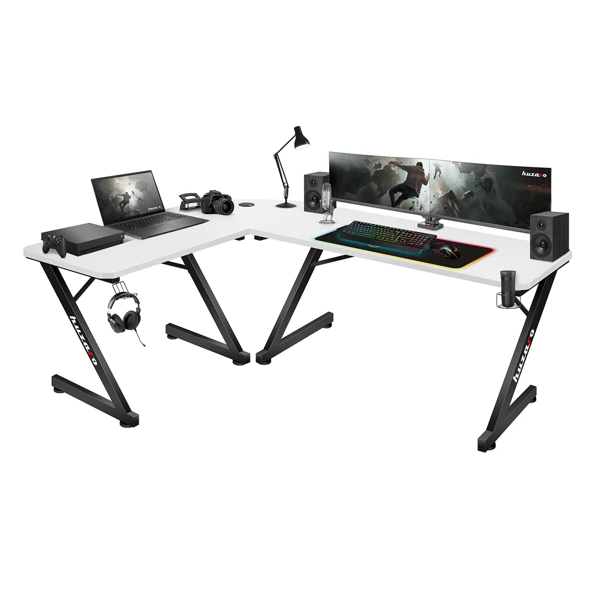 Escritorio para videojuegos Huzaro Hero 7.0 Blanco 154 cm