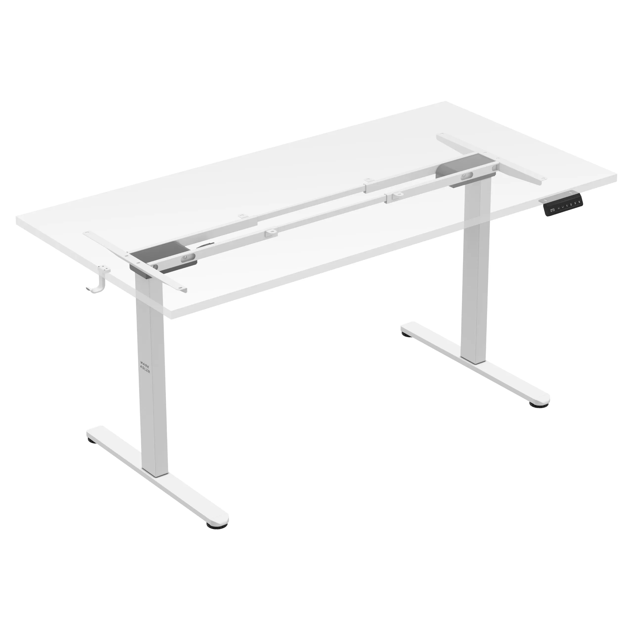 Estructura de escritorio eléctrica con dos motores Mark Adler Xeno 4.5 White