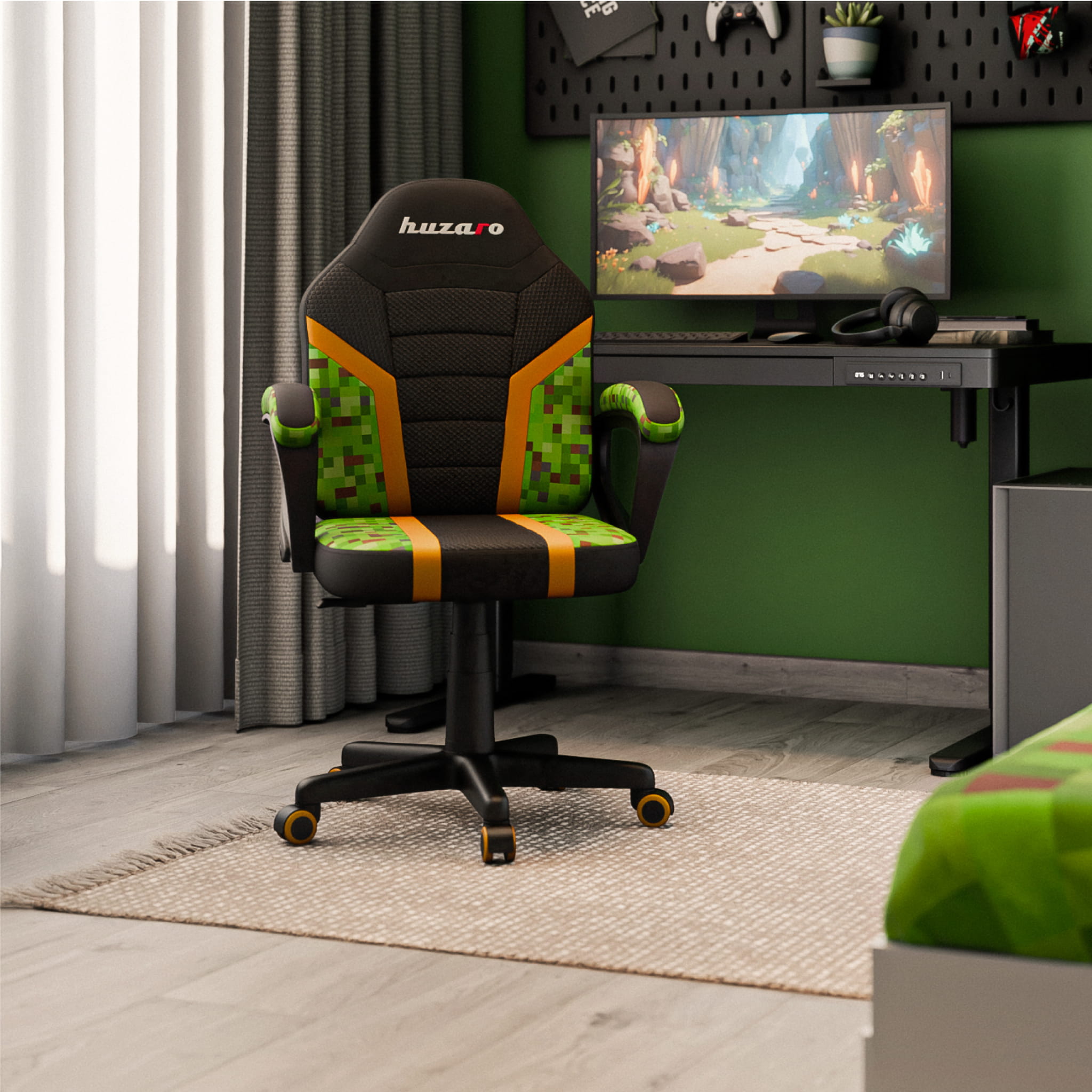 Sillón gaming para niños Huzaro RANGER 1.0 Pixel Mesh