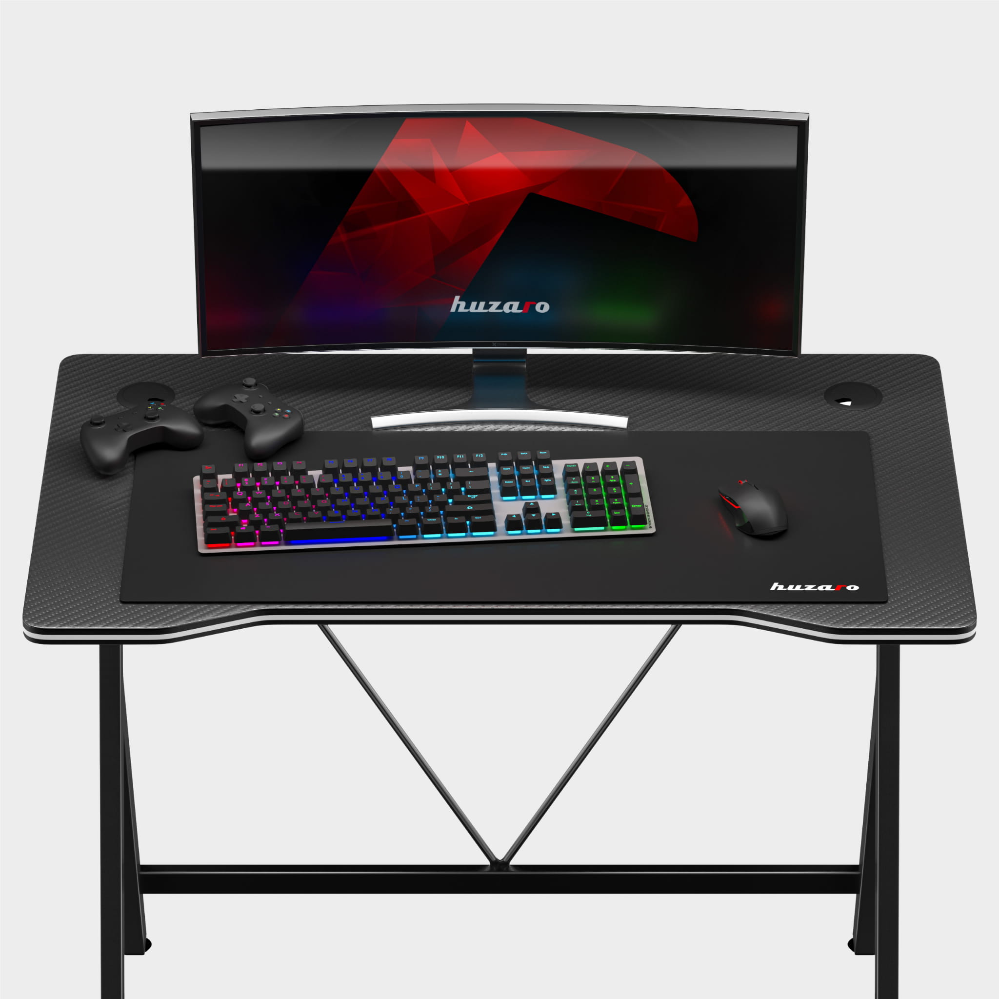 Escritorio para videojuegos Huzaro Hero 1.4 Black de 100 cm