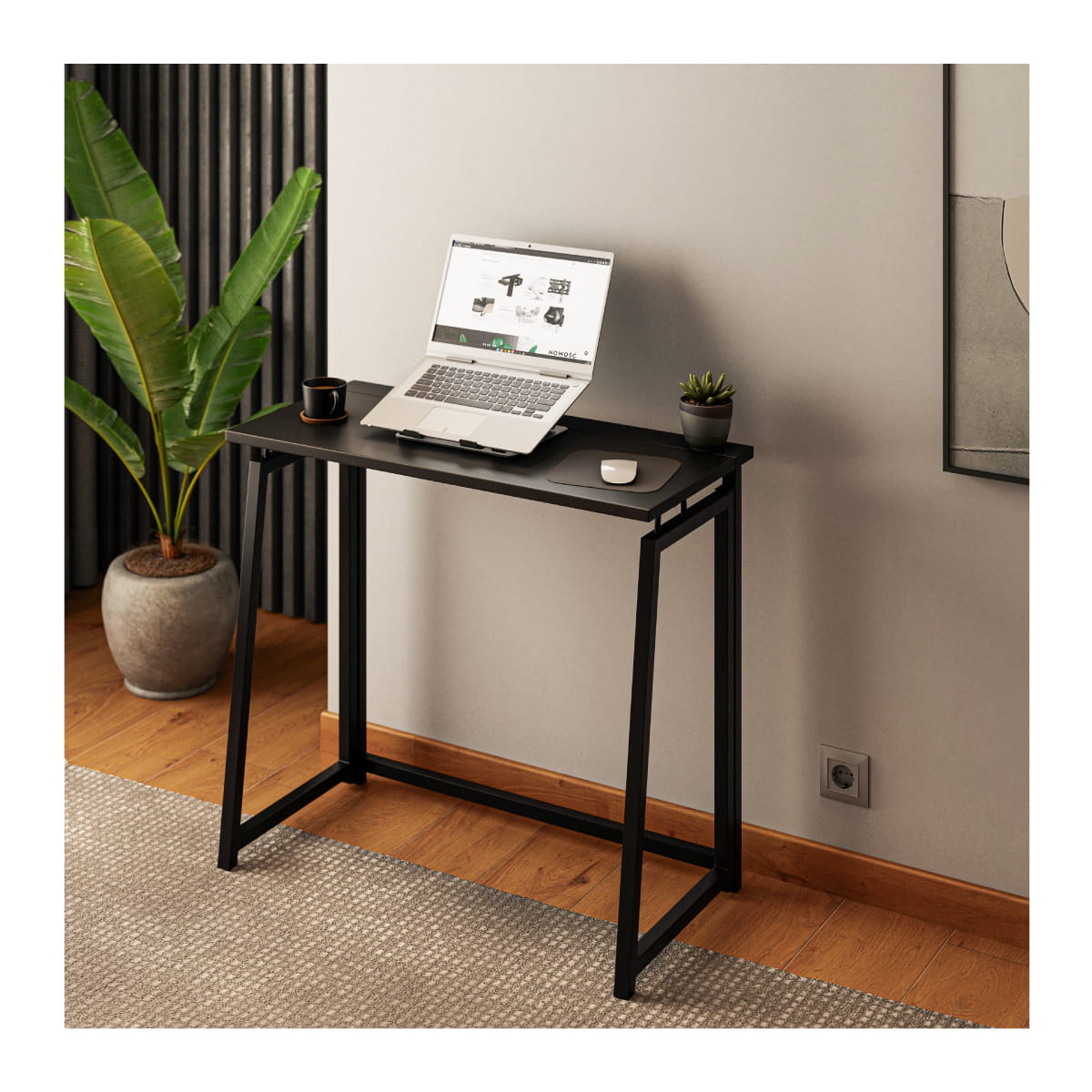Escritorio plegable Mark Adler Leader 1.5 Black de 80 cm