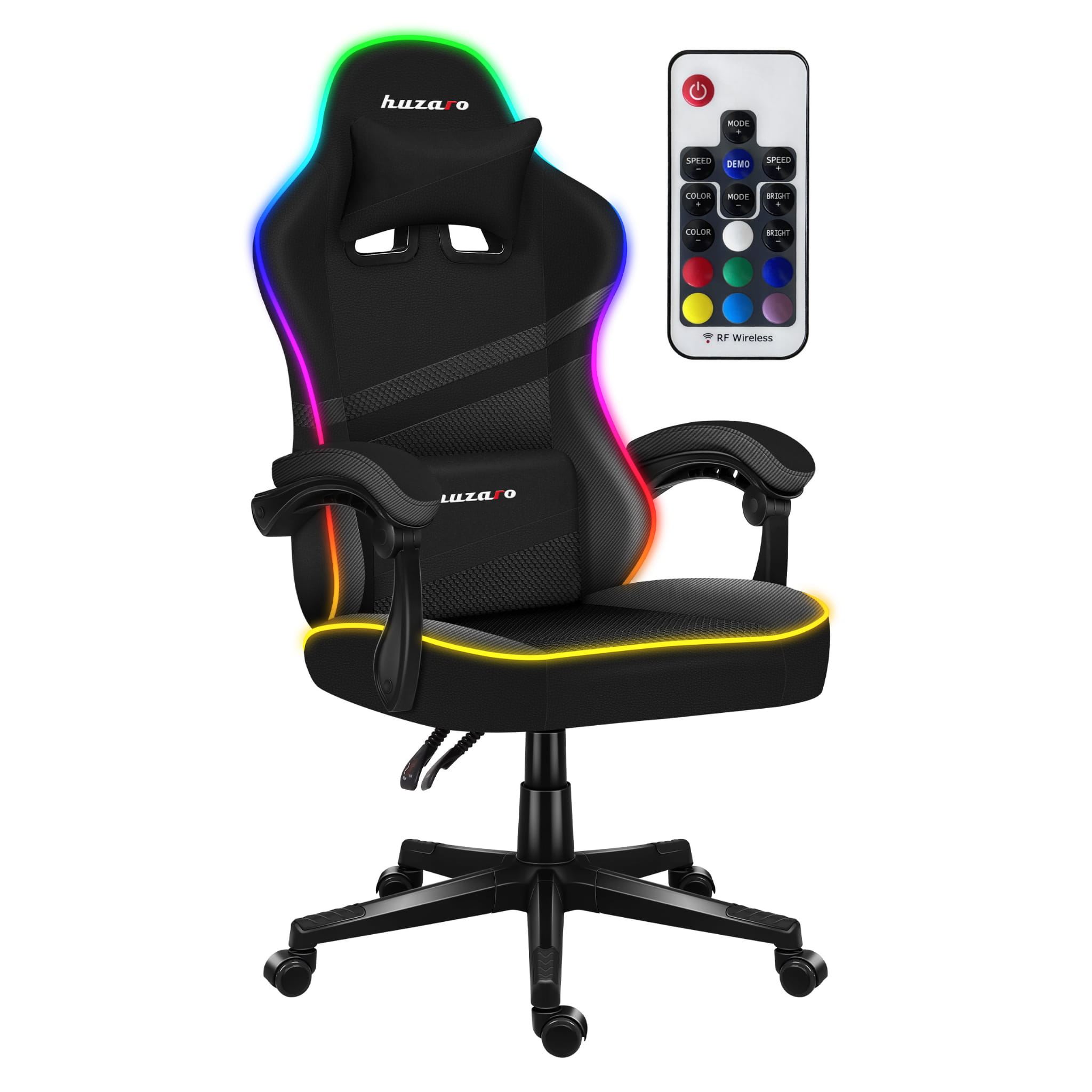 Sillón gaming Huzaro FORCE 4.4 RGB Black Mesh