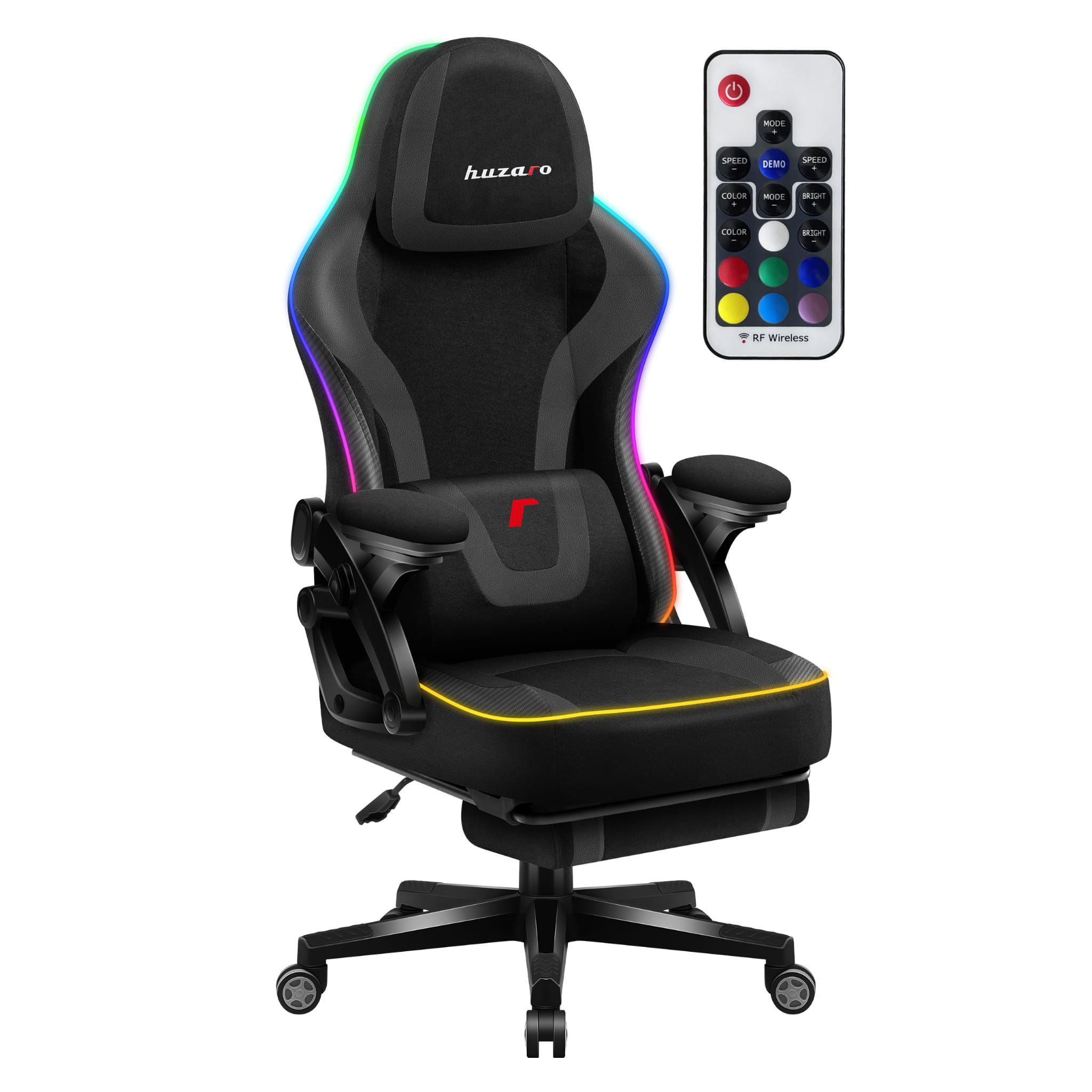 Sillón gaming Huzaro Force 4.6 Black RGB Smart