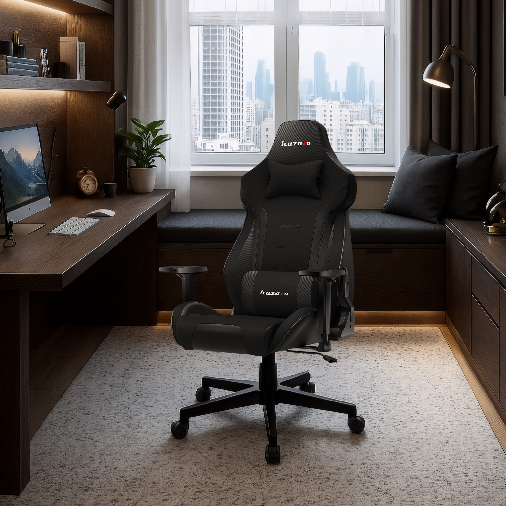 Sillón gaming HUZARO FORCE 7.6 Negro
