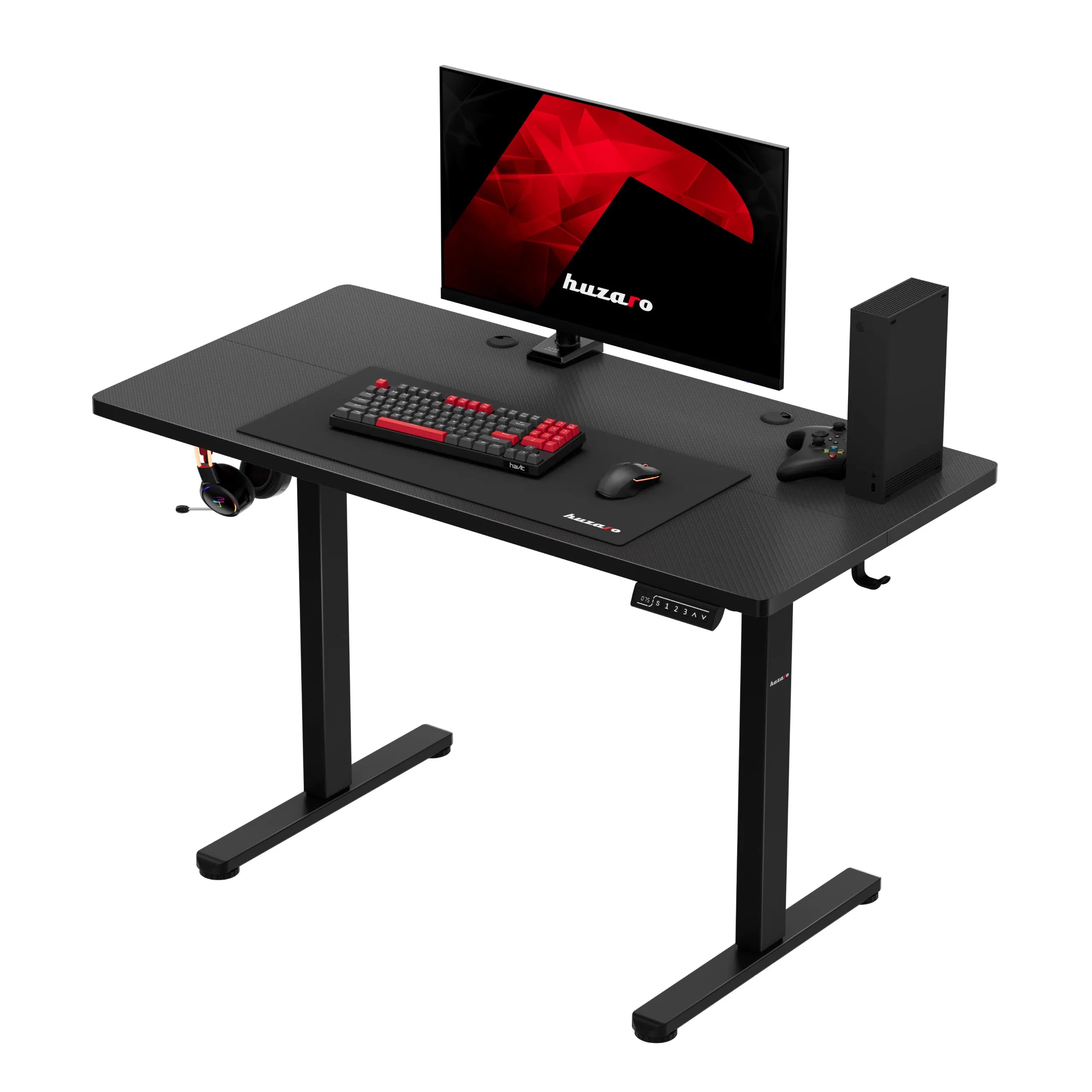 Escritorio eléctrico para gaming Huzaro Hero 8.1 Black de 120 cm