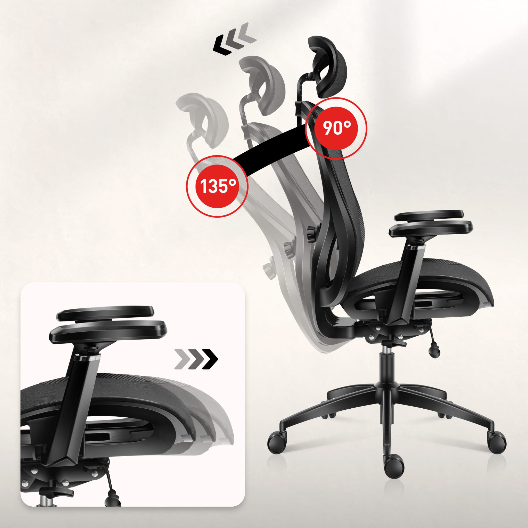 Sillón gaming Huzaro Combat 7.3 Black Mesh