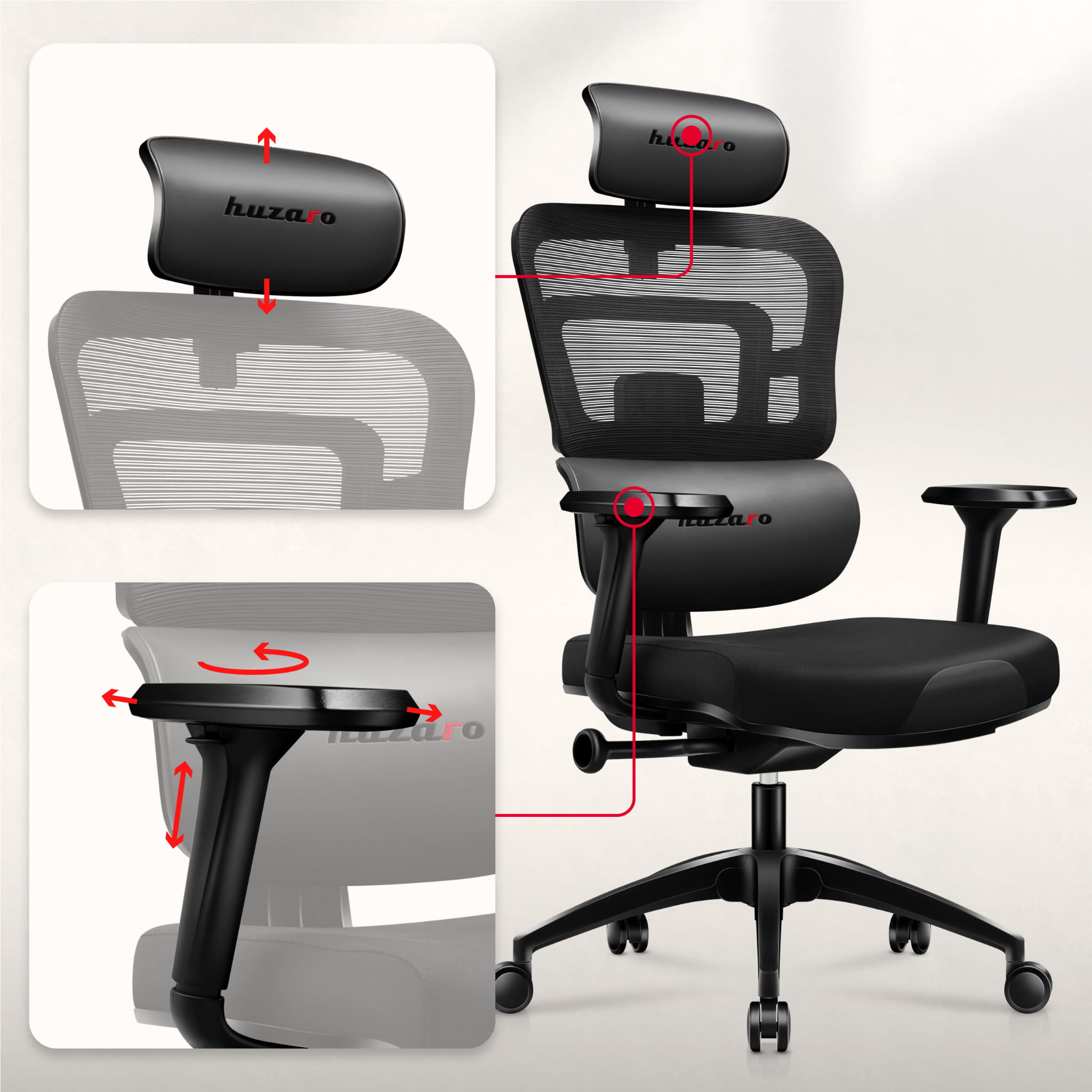 Sillón gaming Huzaro Combat 7.0 Negro