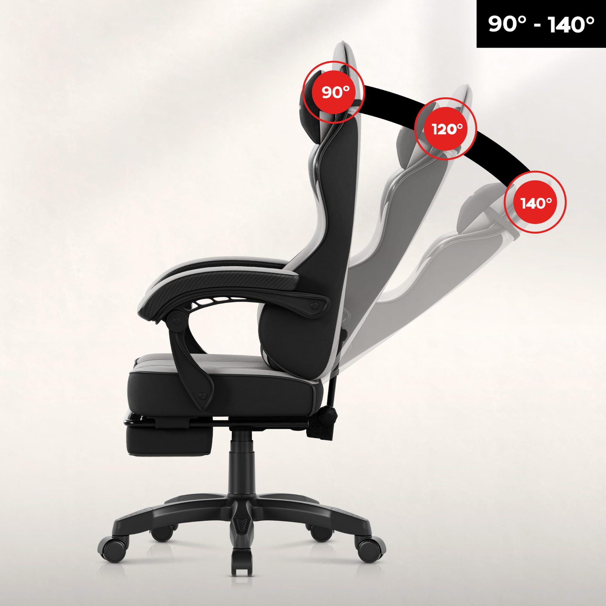Sillón gaming Huzaro Force 3.7 Grey