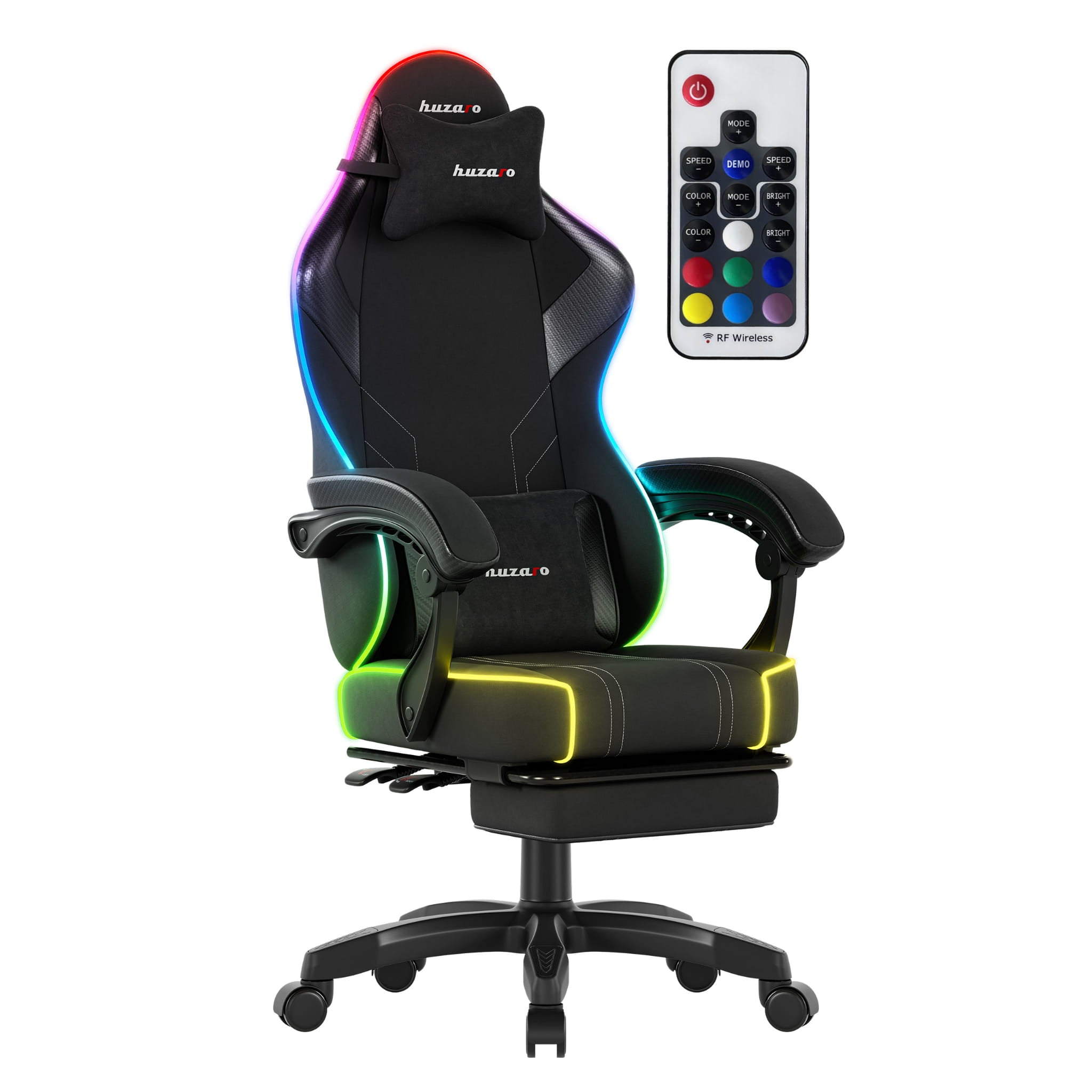 Sillón gaming Huzaro Force 3.7 RGB Negro