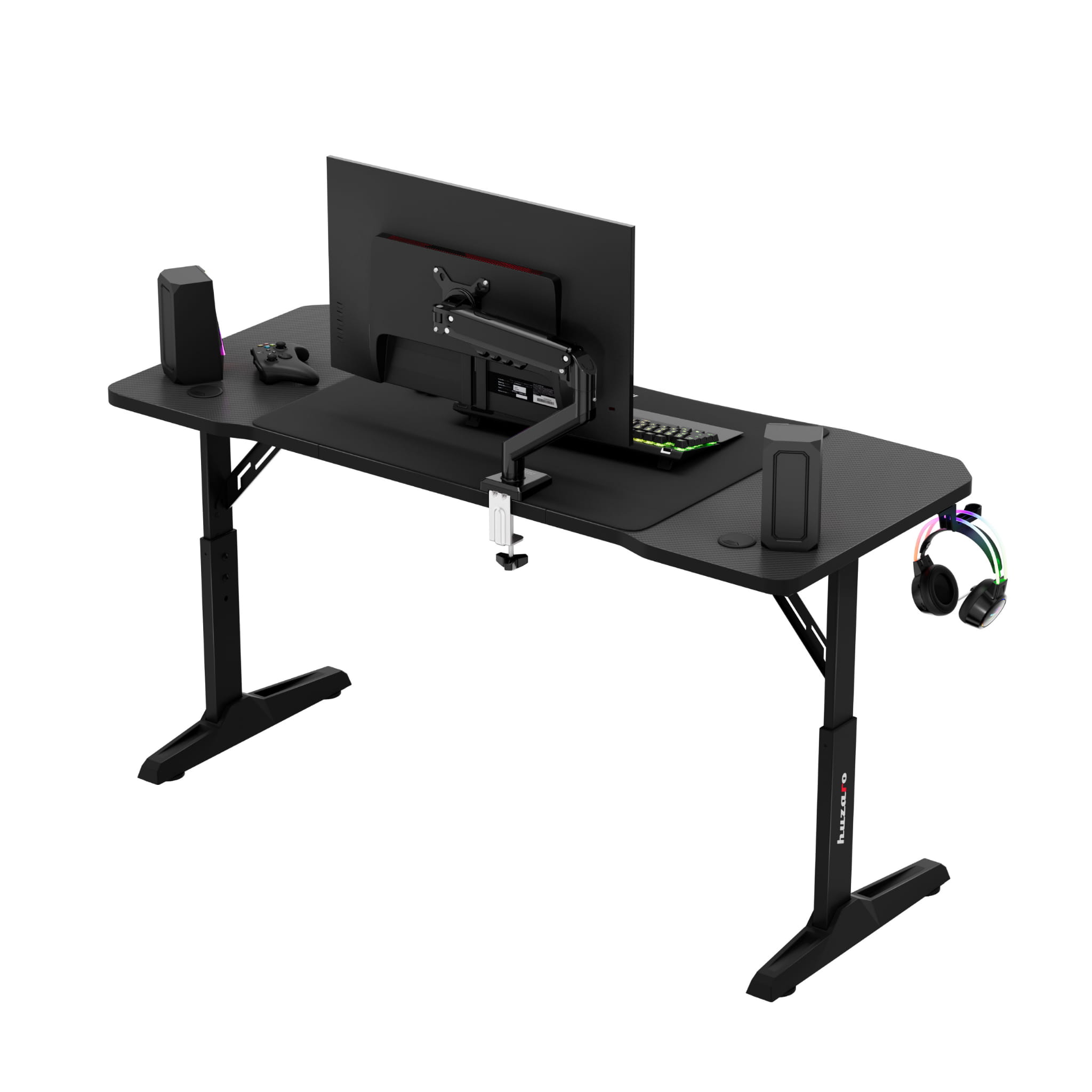 Escritorio para videojuegos Huzaro Hero 3.6 Black de 140 cm