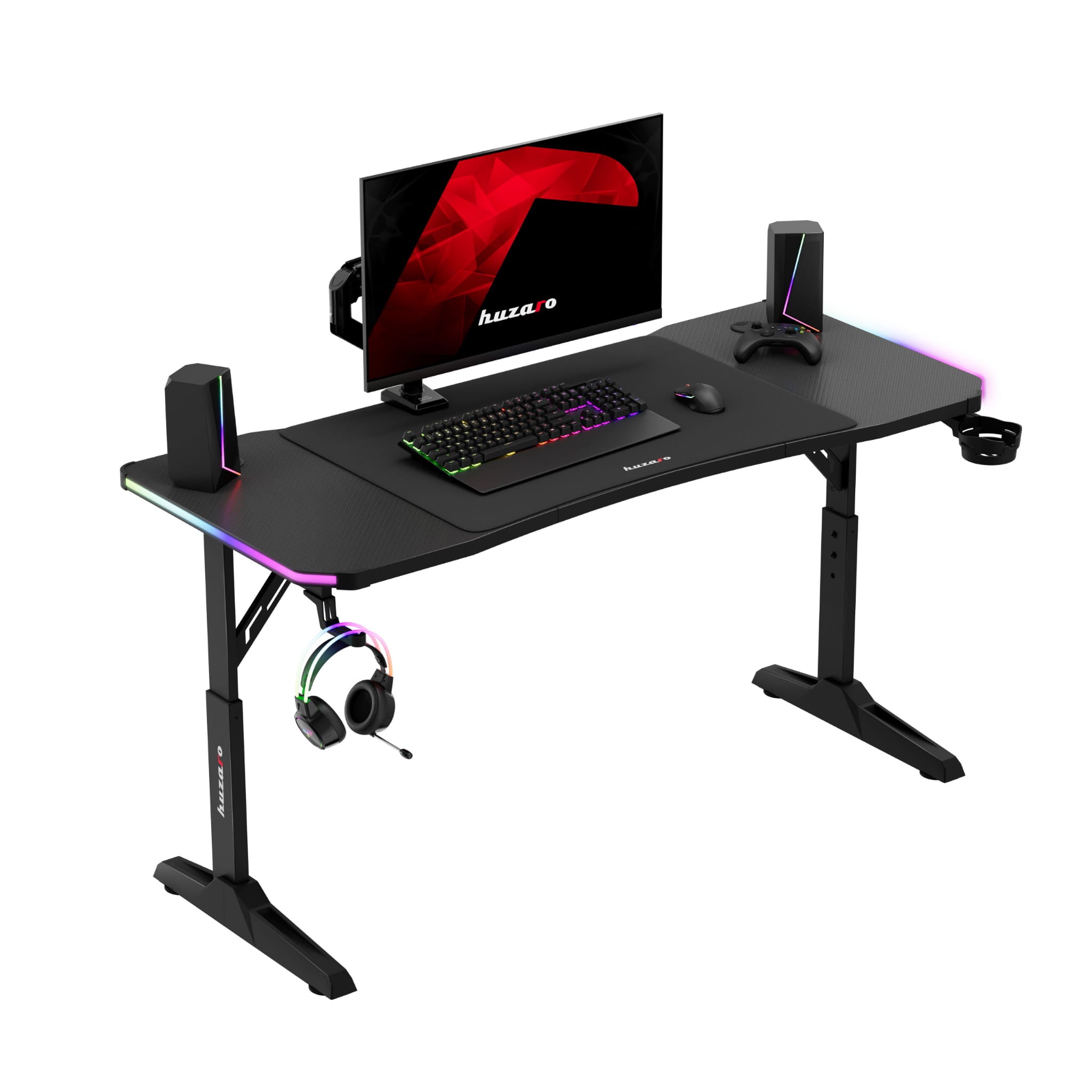 Escritorio para videojuegos Huzaro Hero 3.6 RGB LED Negro 140 cm