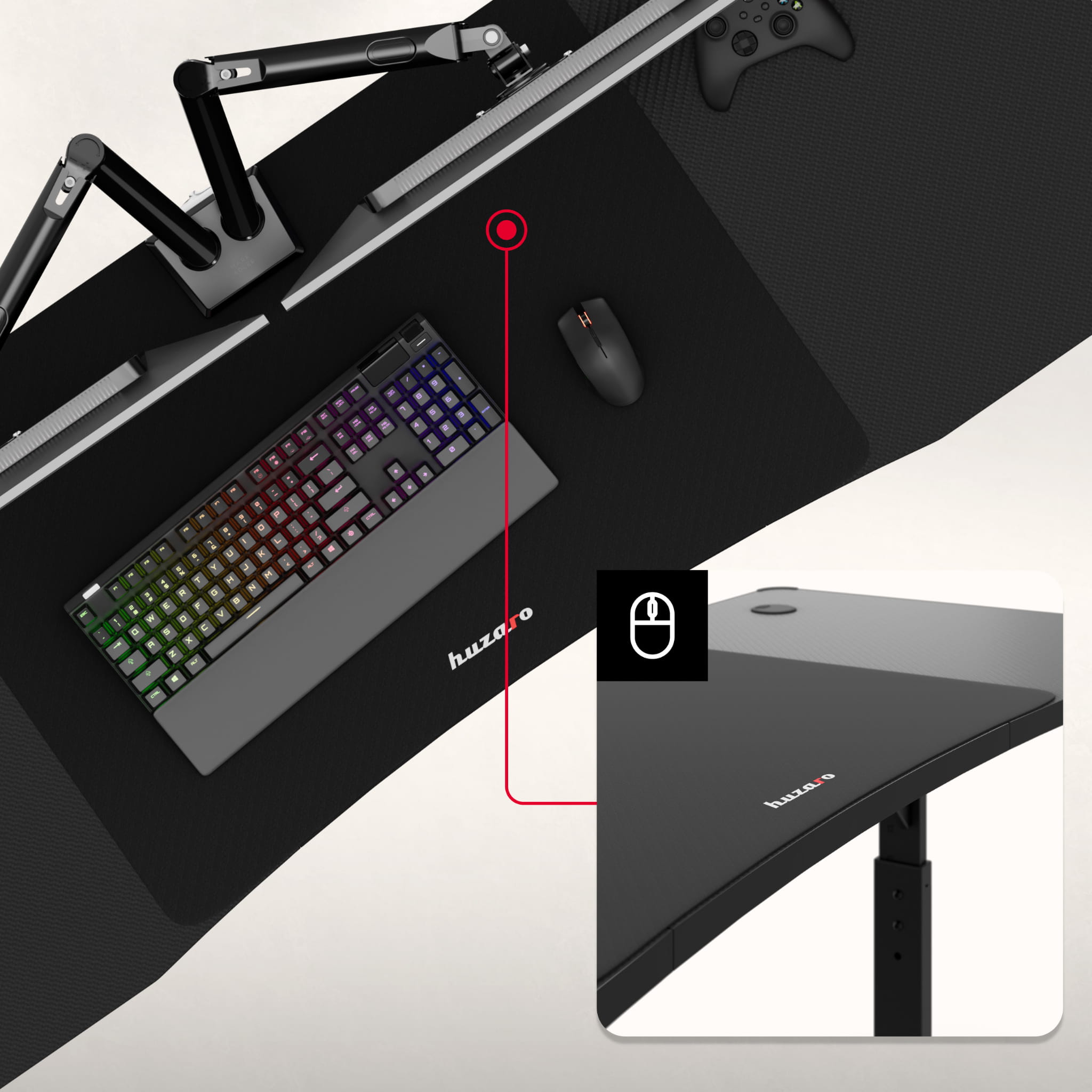 Elegante base para el móvil XXL incluida en el pack