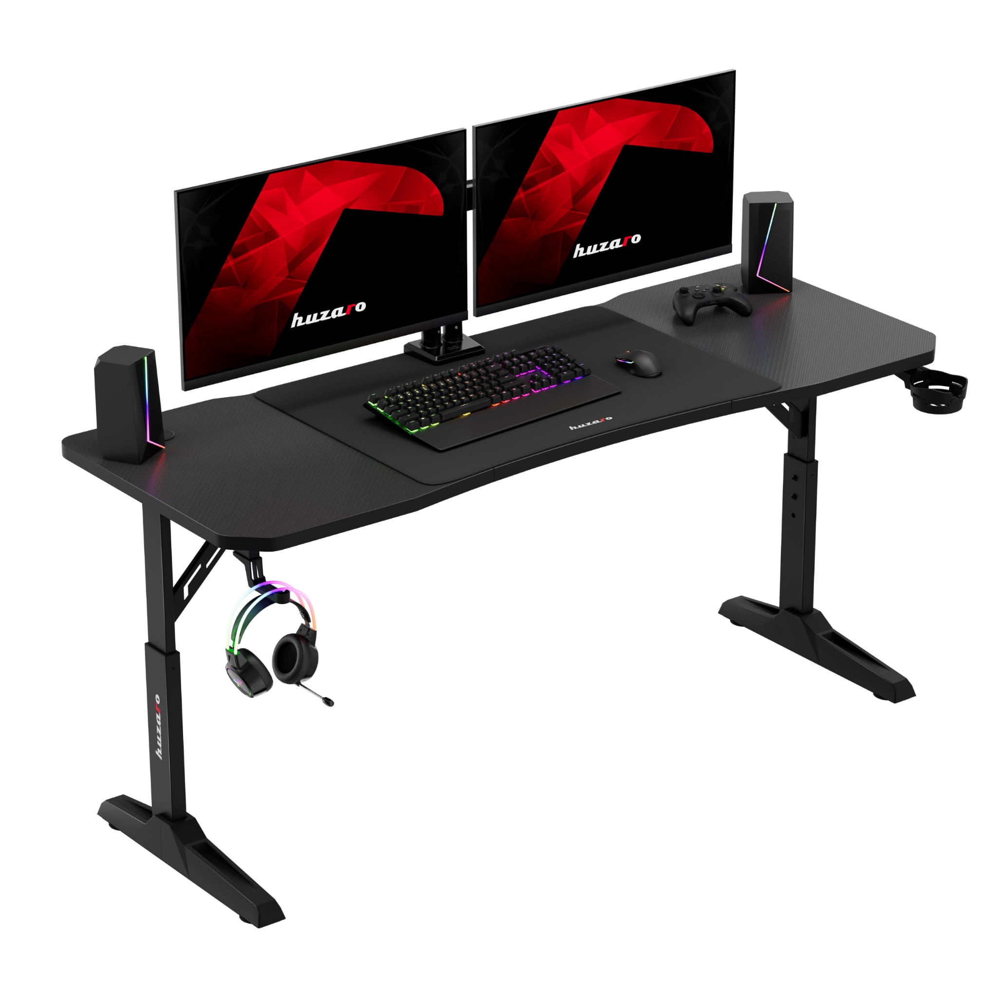 Escritorio para videojuegos Huzaro Hero 4.6 Black de 160 cm