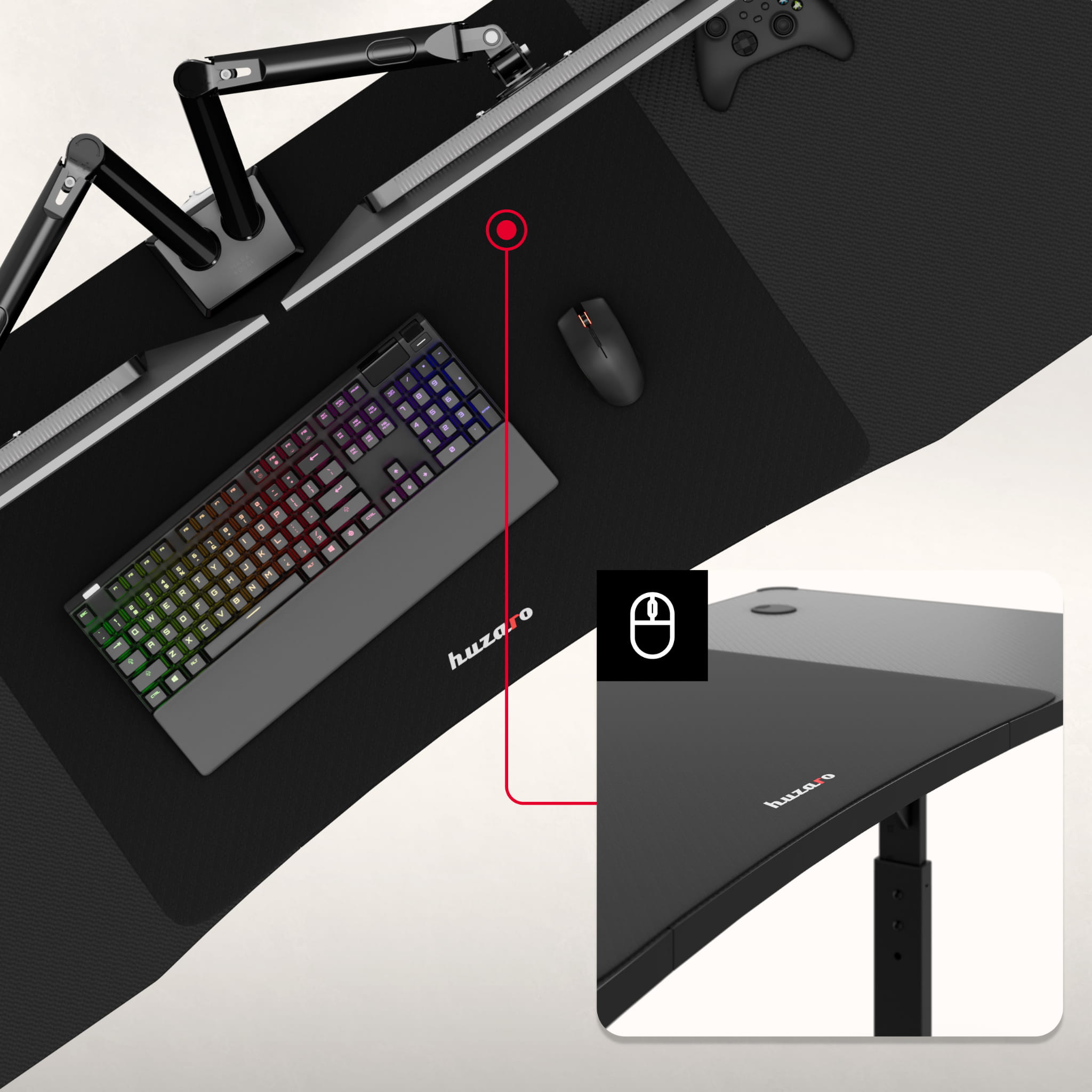 Elegante base para el móvil XXL incluida en el pack