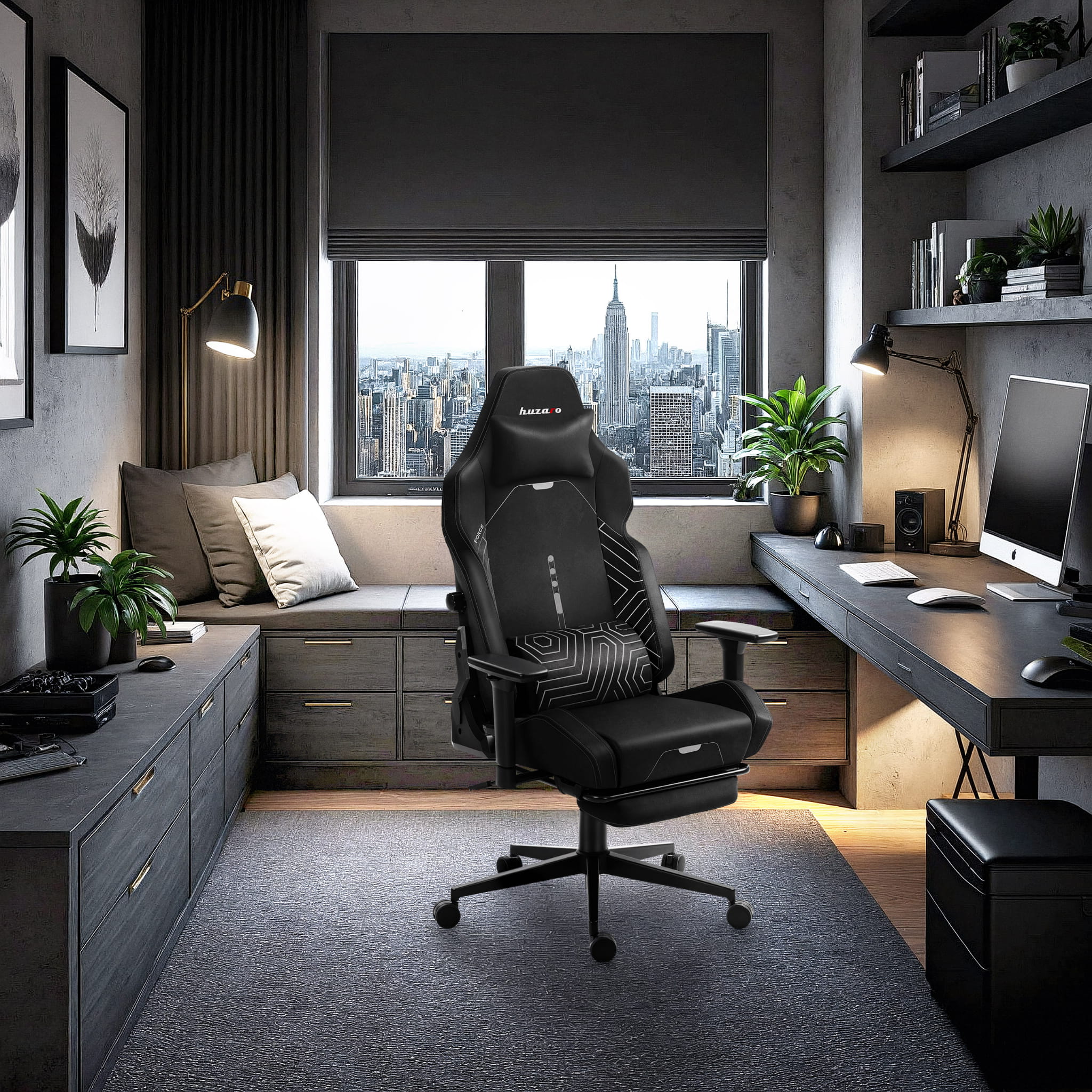 Sillón gaming HUZARO FORCE 8.1 Negro