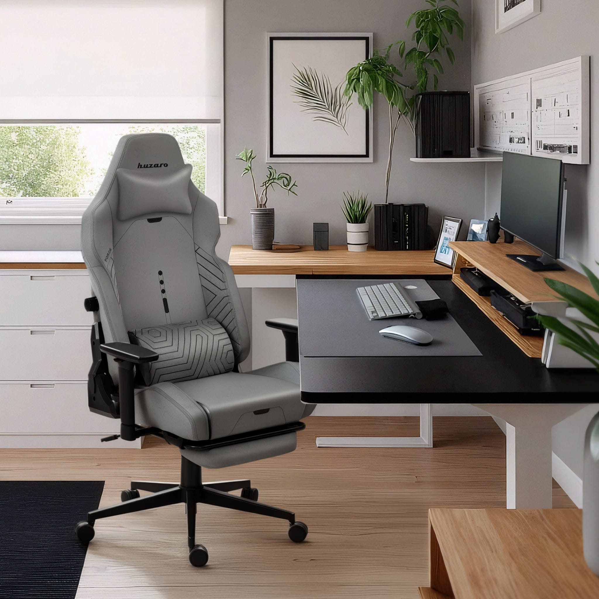 Sillón gaming HUZARO FORCE 8.1 gris