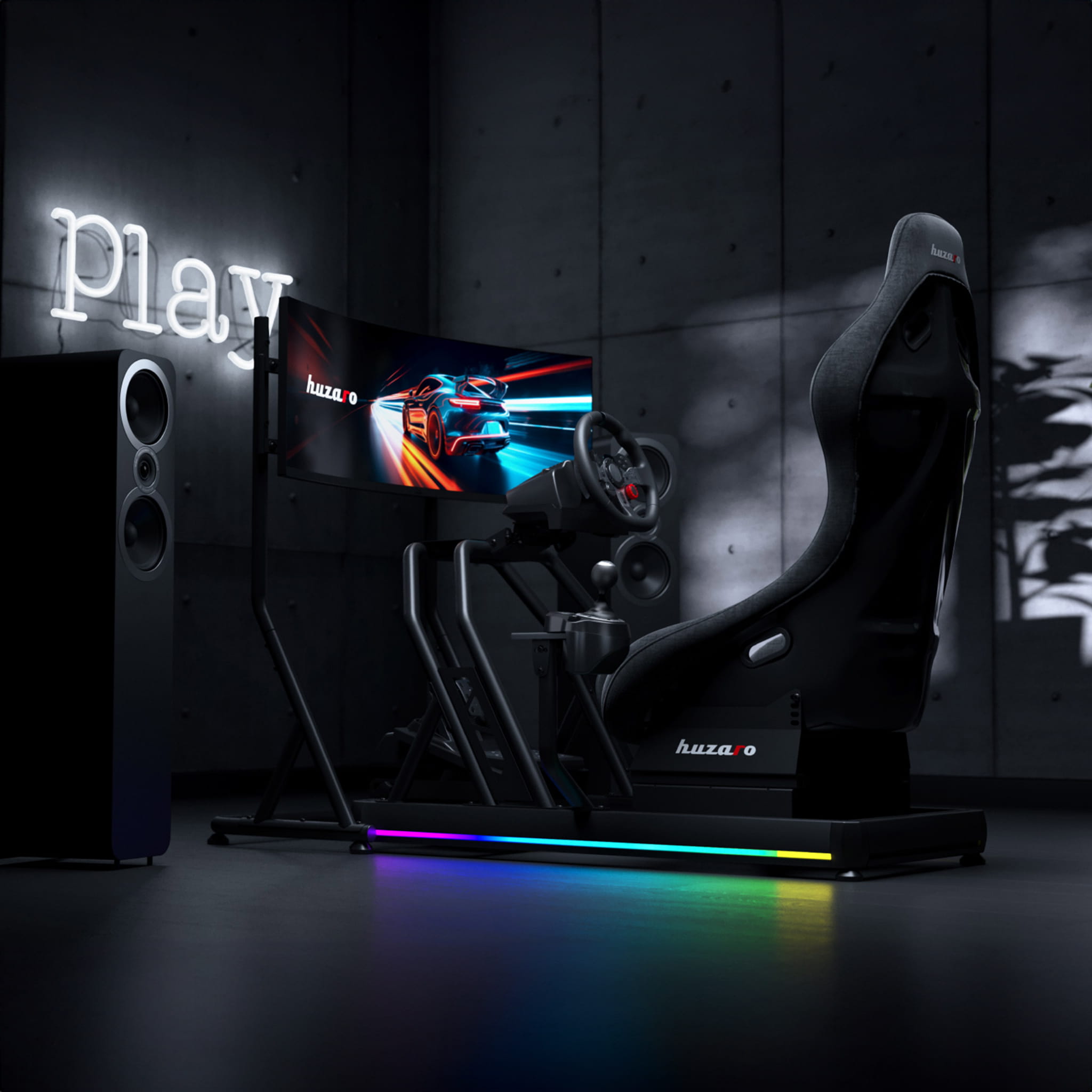 Cabina de carreras Huzaro Speed 9.0 para sim racing