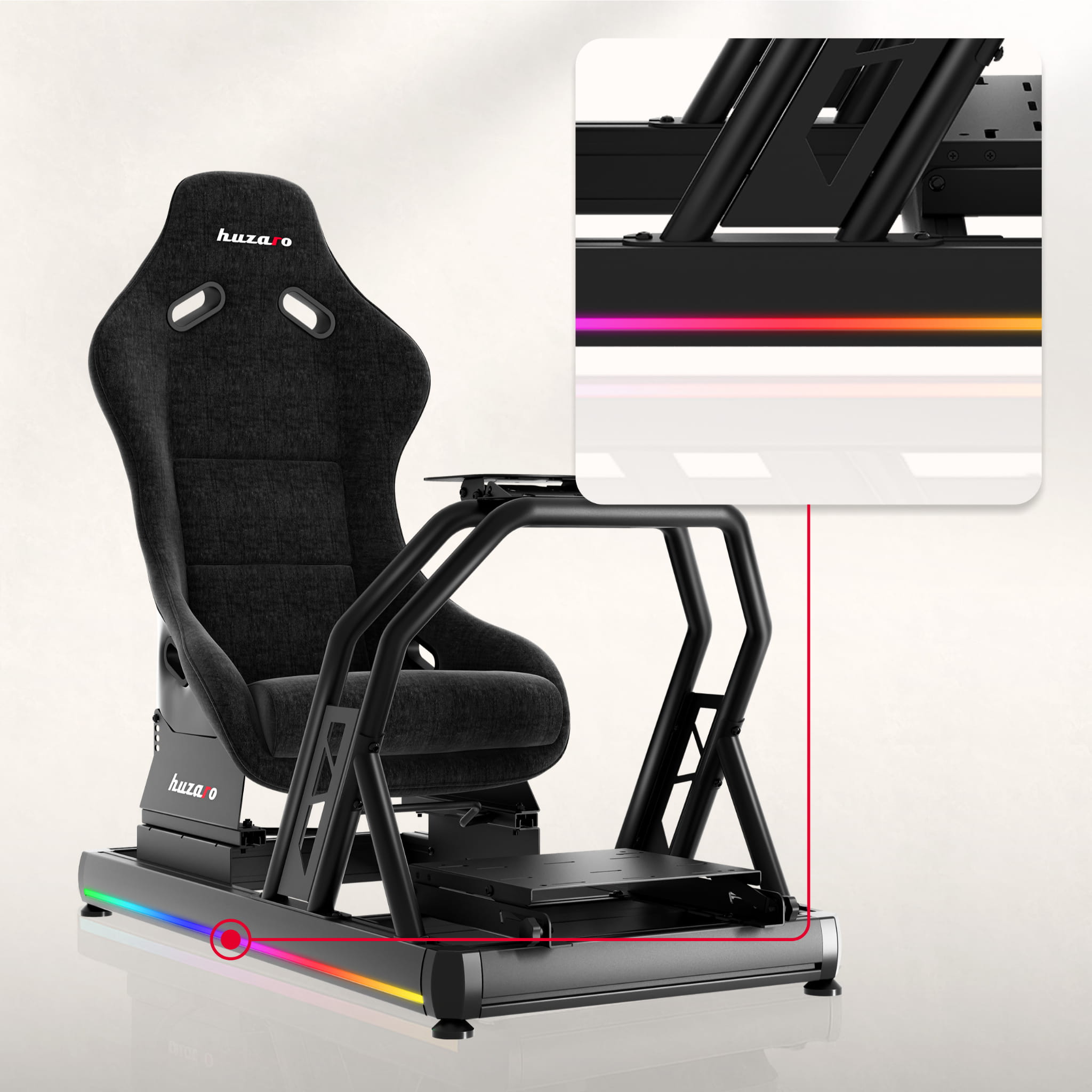 Cabina de carreras Huzaro Speed 9.0 para sim racing