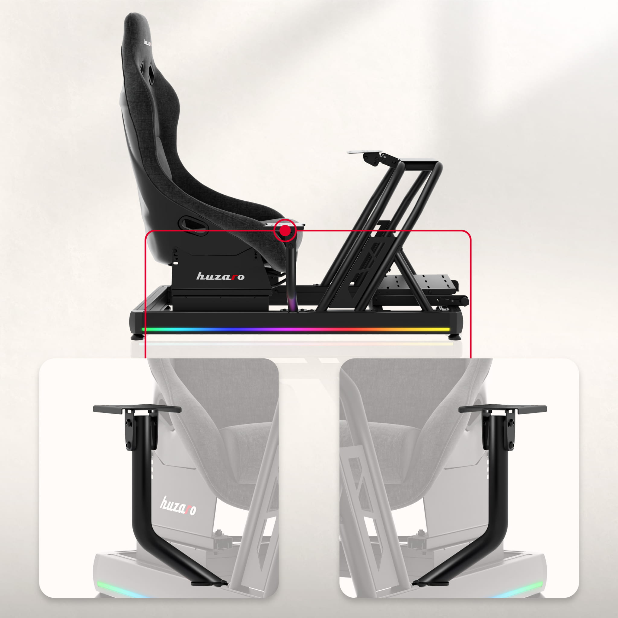Cabina de carreras Huzaro Speed 9.0 para sim racing