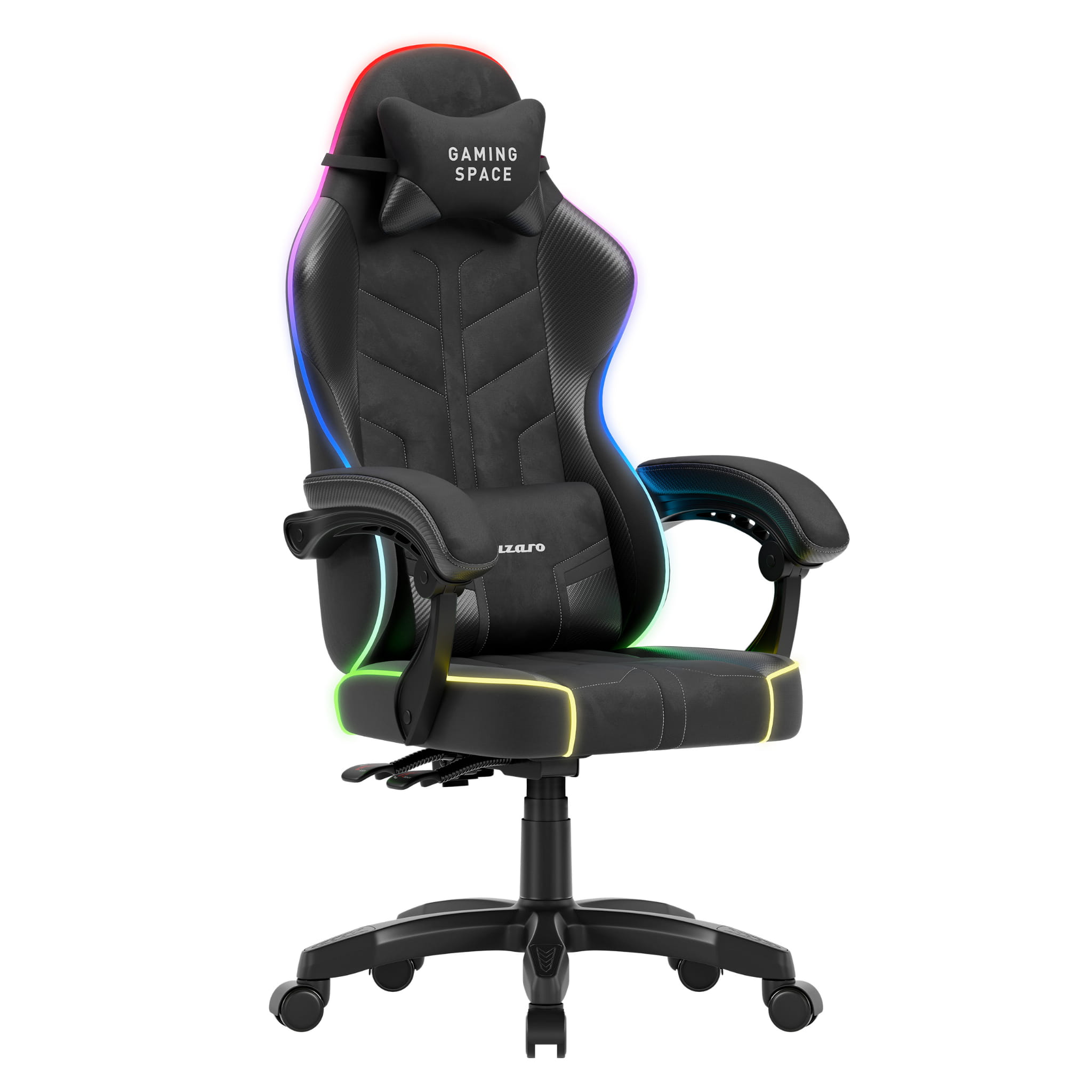 Sillón gaming de terciopelo Huzaro Force 2.7 RGB Black