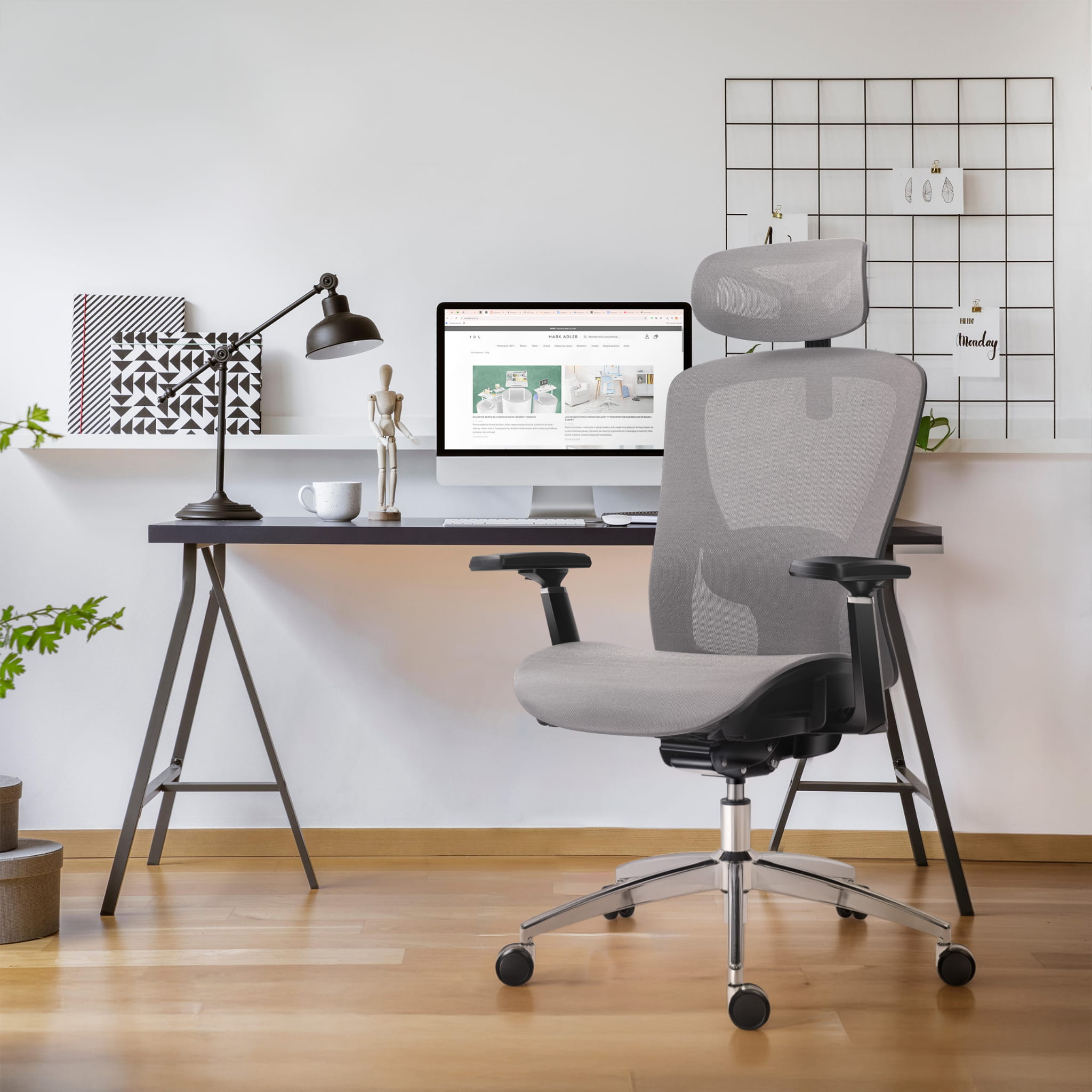 Sillón ergonómico Mark Adler Expert 5.3 Grey Mesh