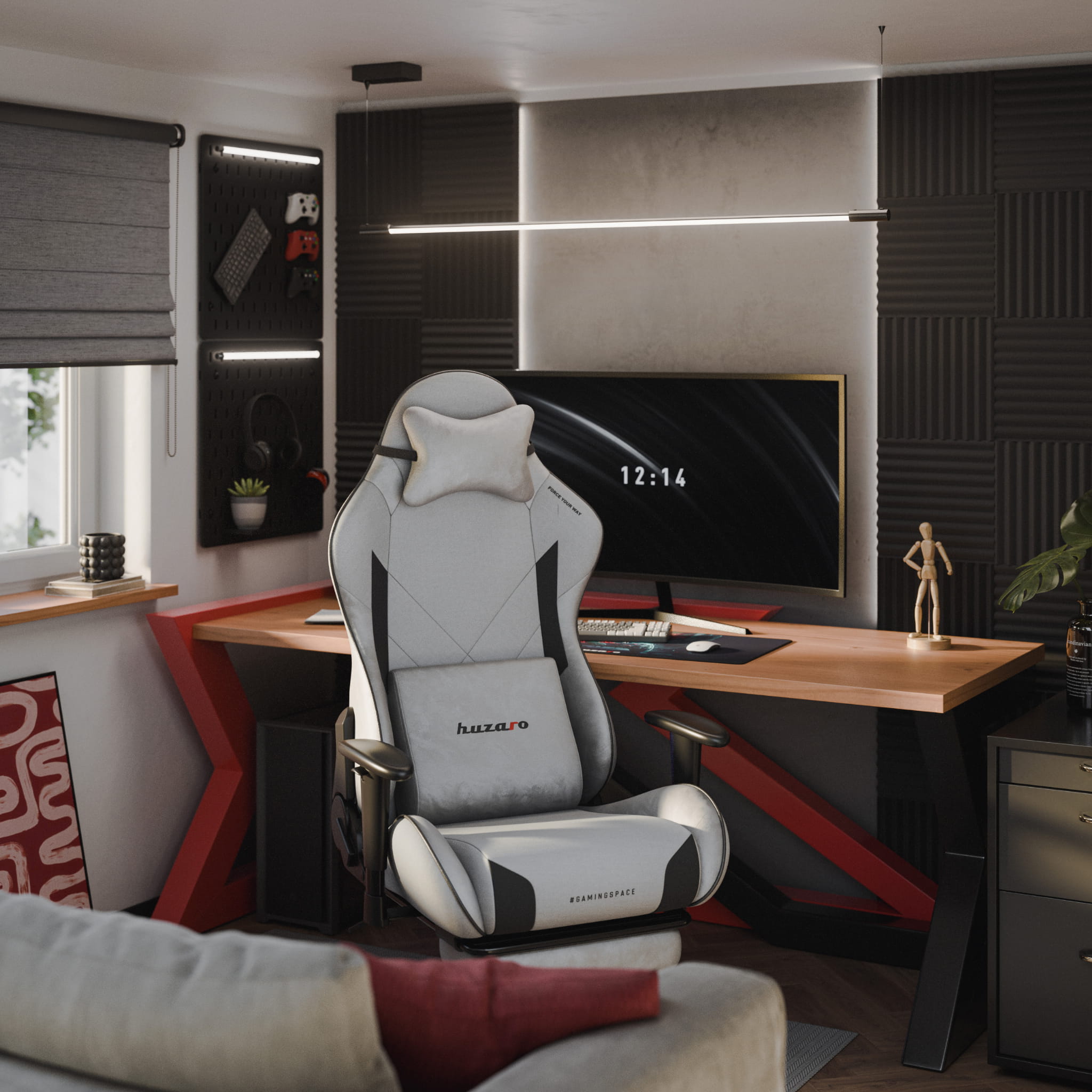 Sillón gaming Huzaro Force 5.7 Grey