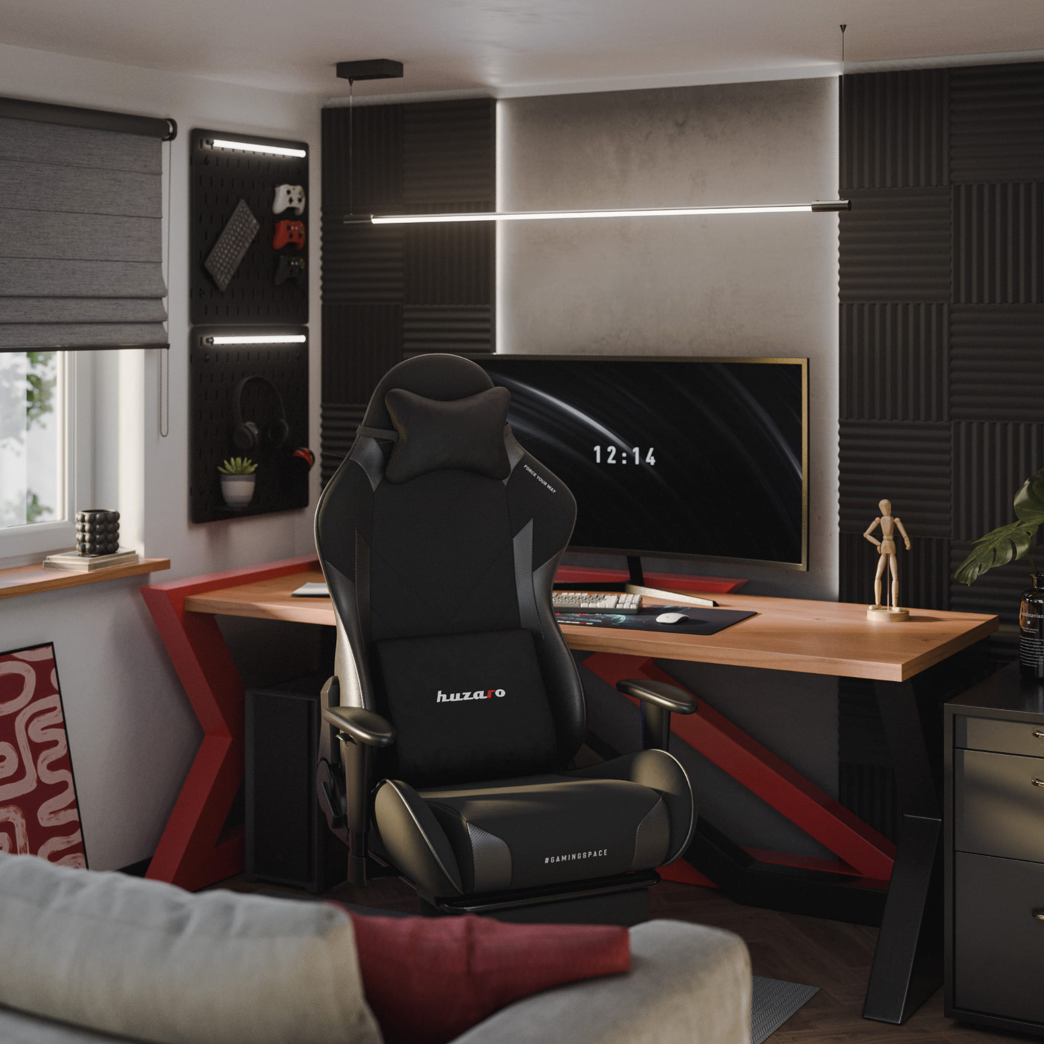 Sillón gaming Huzaro Force 5.7 Black