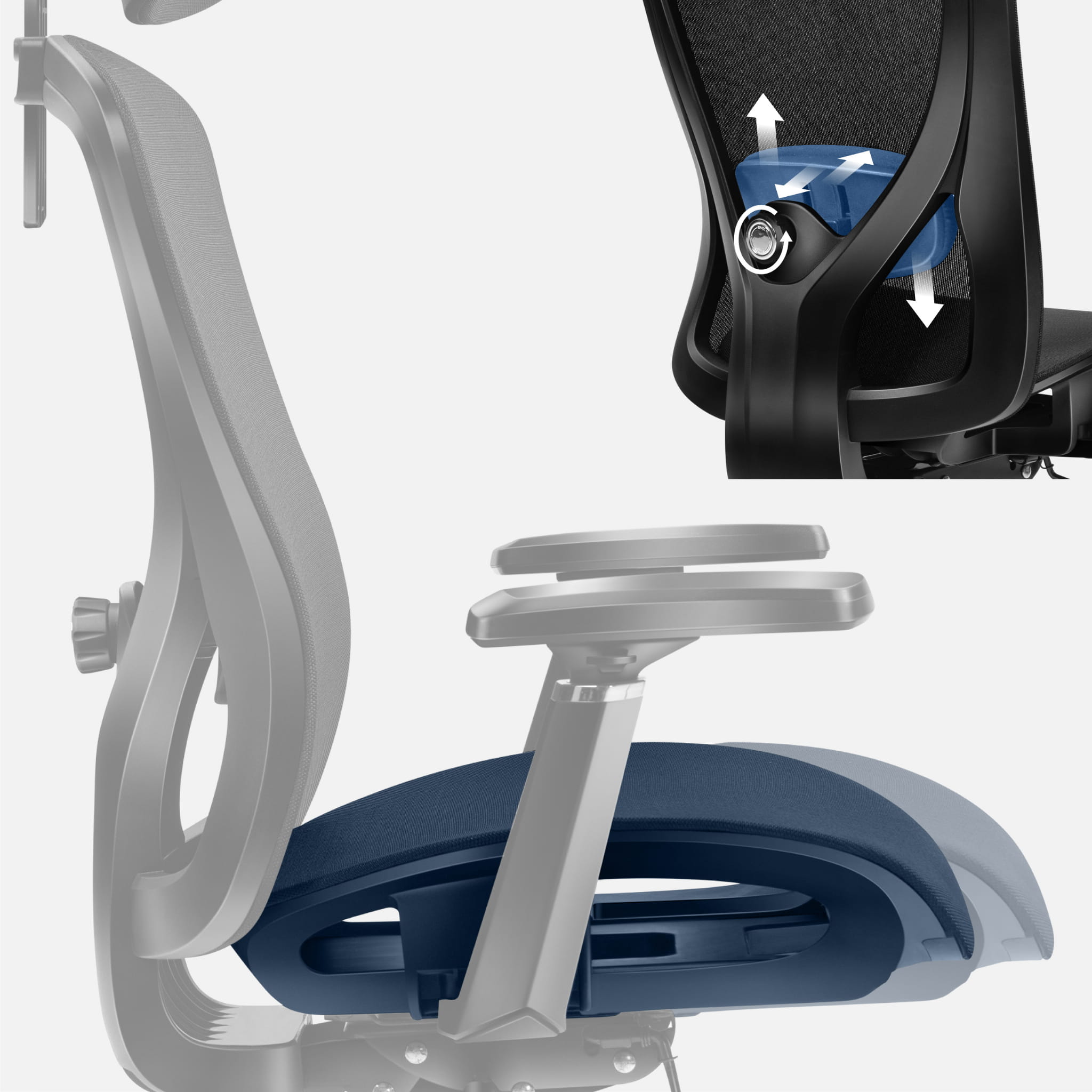 Sillón ergonómico Mark Adler Expert 5.3 Black Mesh