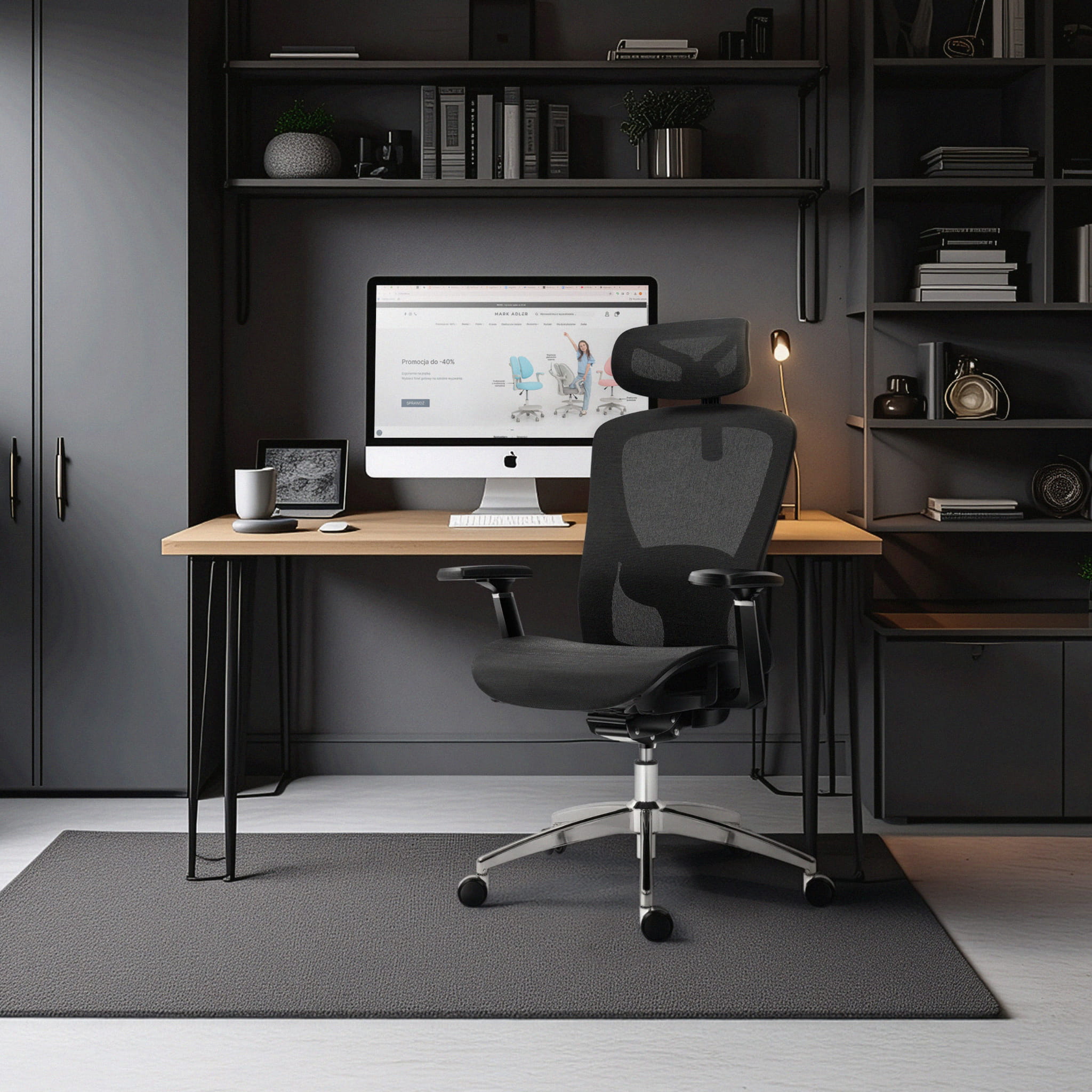 Sillón ergonómico Mark Adler Expert 5.3 Black Mesh