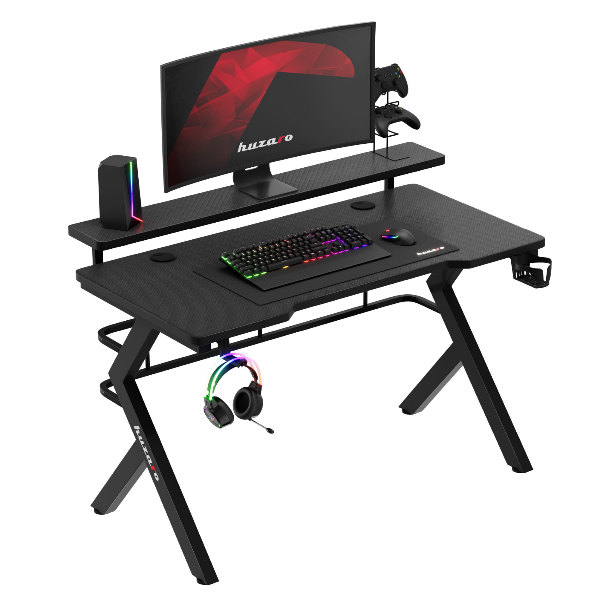 Escritorio para videojuegos Huzaro Hero 5.0 Negro 120 cm