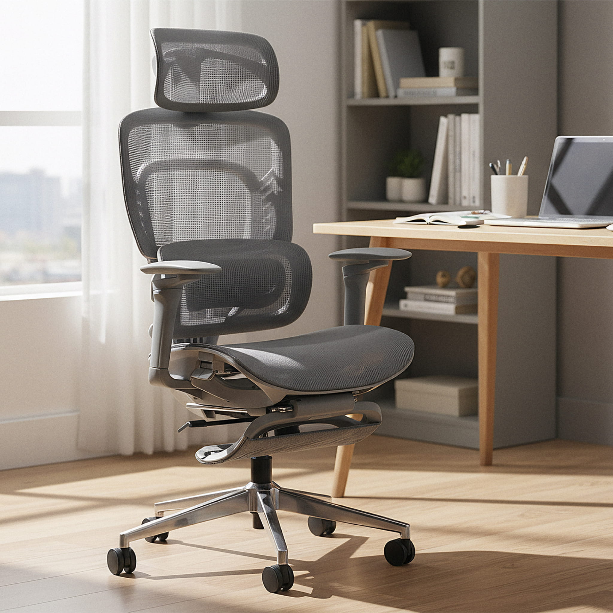 Sillón de oficina con función de masaje Mark Adler Visioner 8.3 Grey