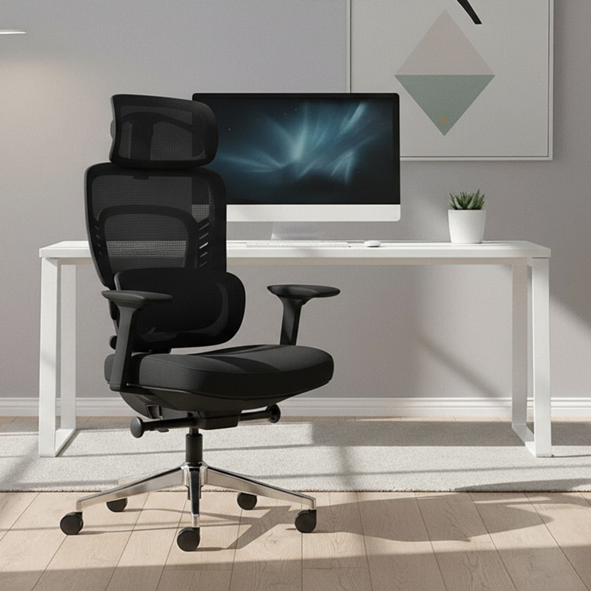 Sillón de oficina con función de masaje Mark Adler Visioner 6.1 Black