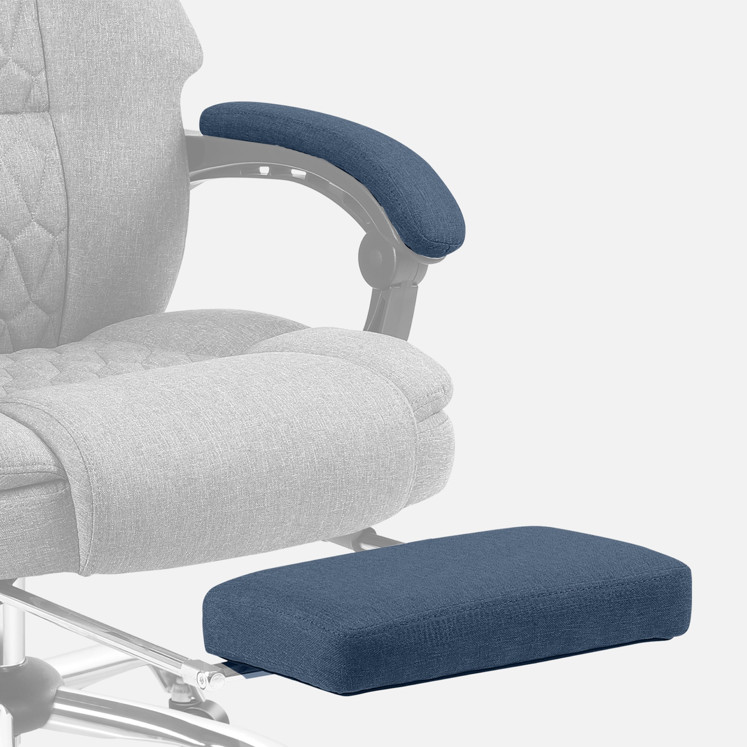Sillón de oficina con función de masaje y reposapiés Mark Adler Boss 6.0 Grey