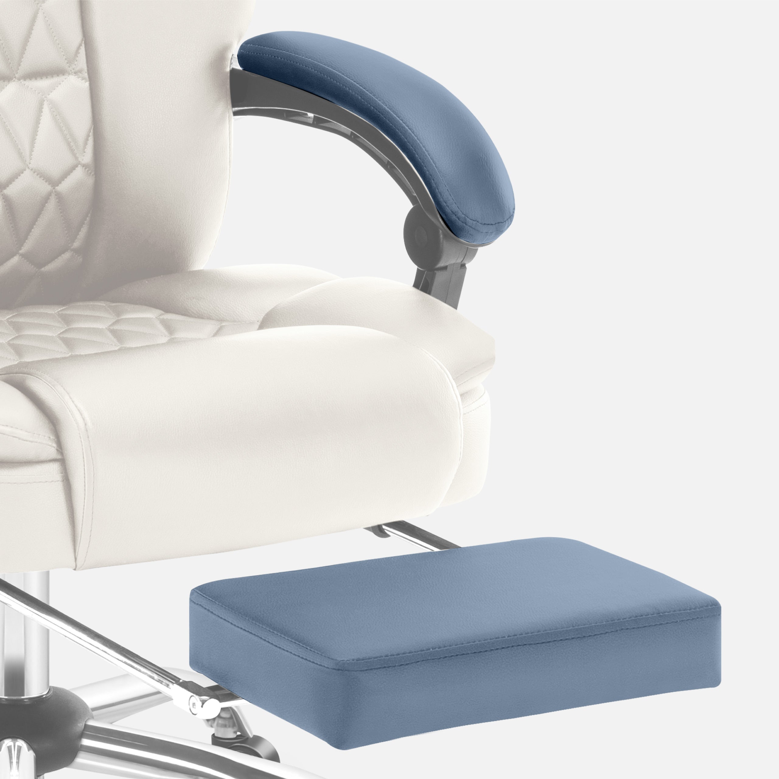 Sillón de oficina con función de masaje y reposapiés Mark Adler Boss 6.0 Beige