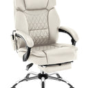 Sillón de oficina con función de masaje y reposapiés Mark Adler Boss 6.0 Beige