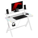 Escritorio gaming LED Huzaro Hero 1.9 RGB Blanco 120 cm