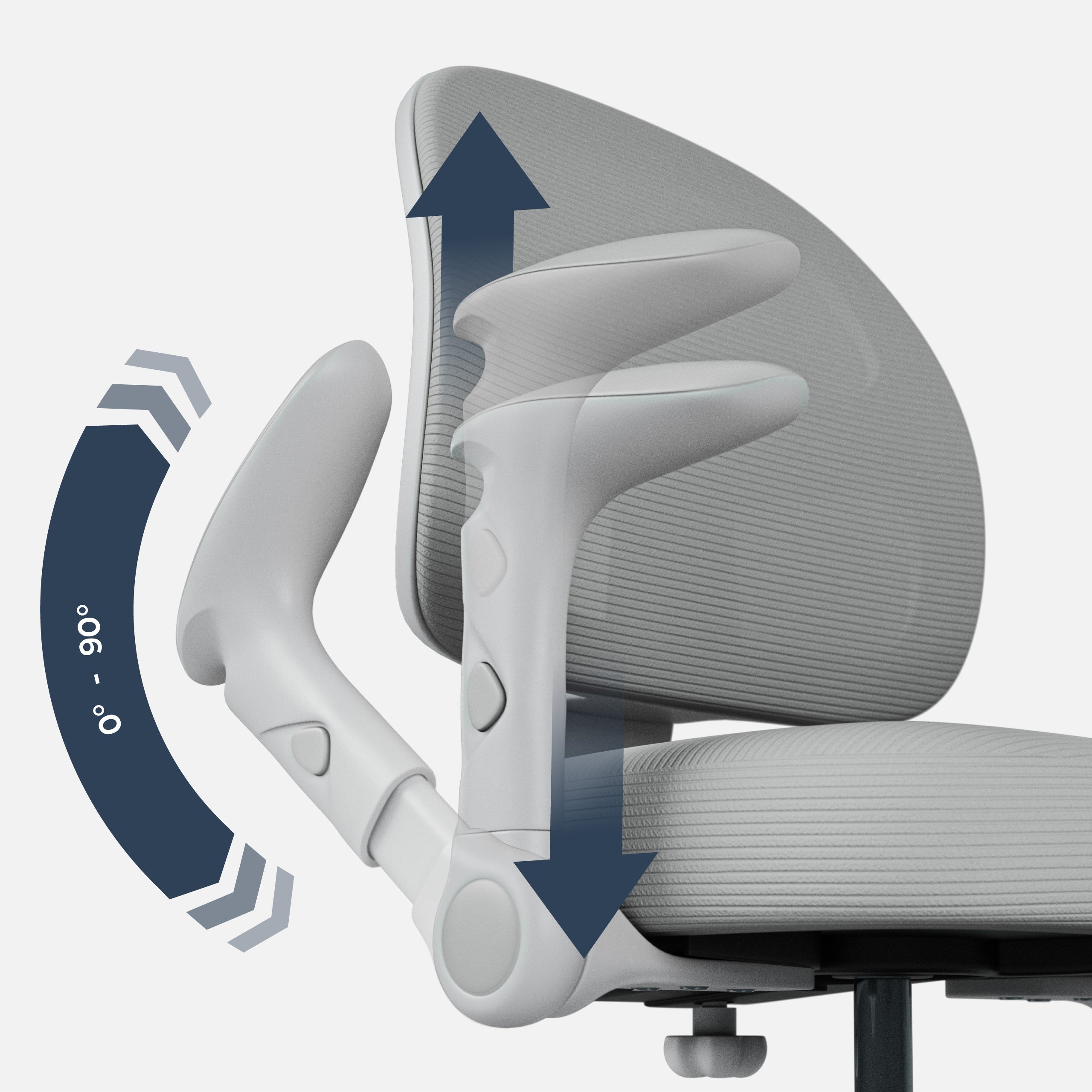 Sillón giratorio Mark Adler JUNIOR 5.0 Grey
