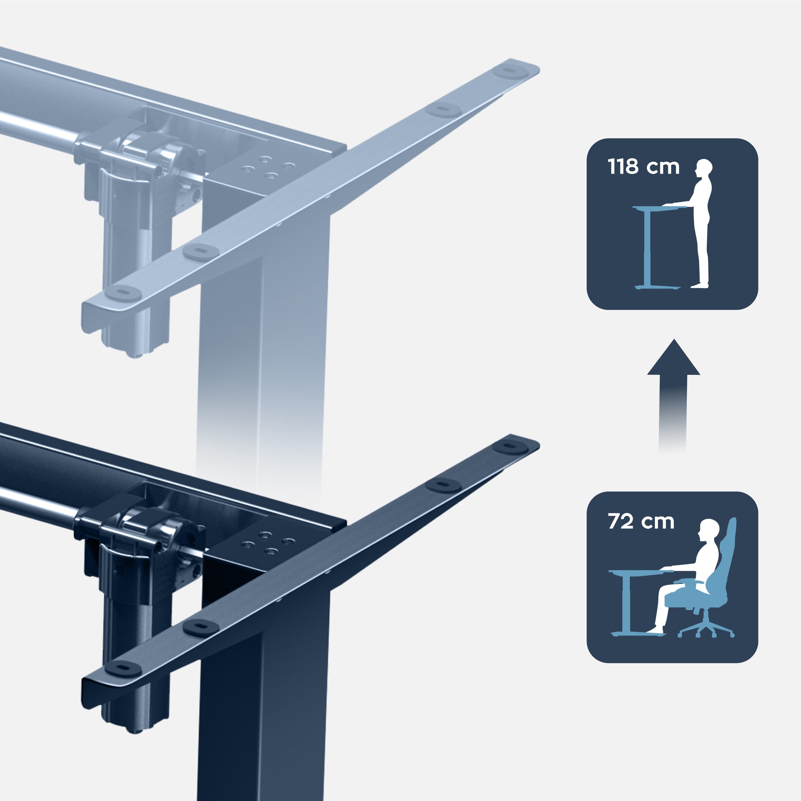 Estructura eléctrica para escritorio MARK ADLER Xeno 4.1 Black