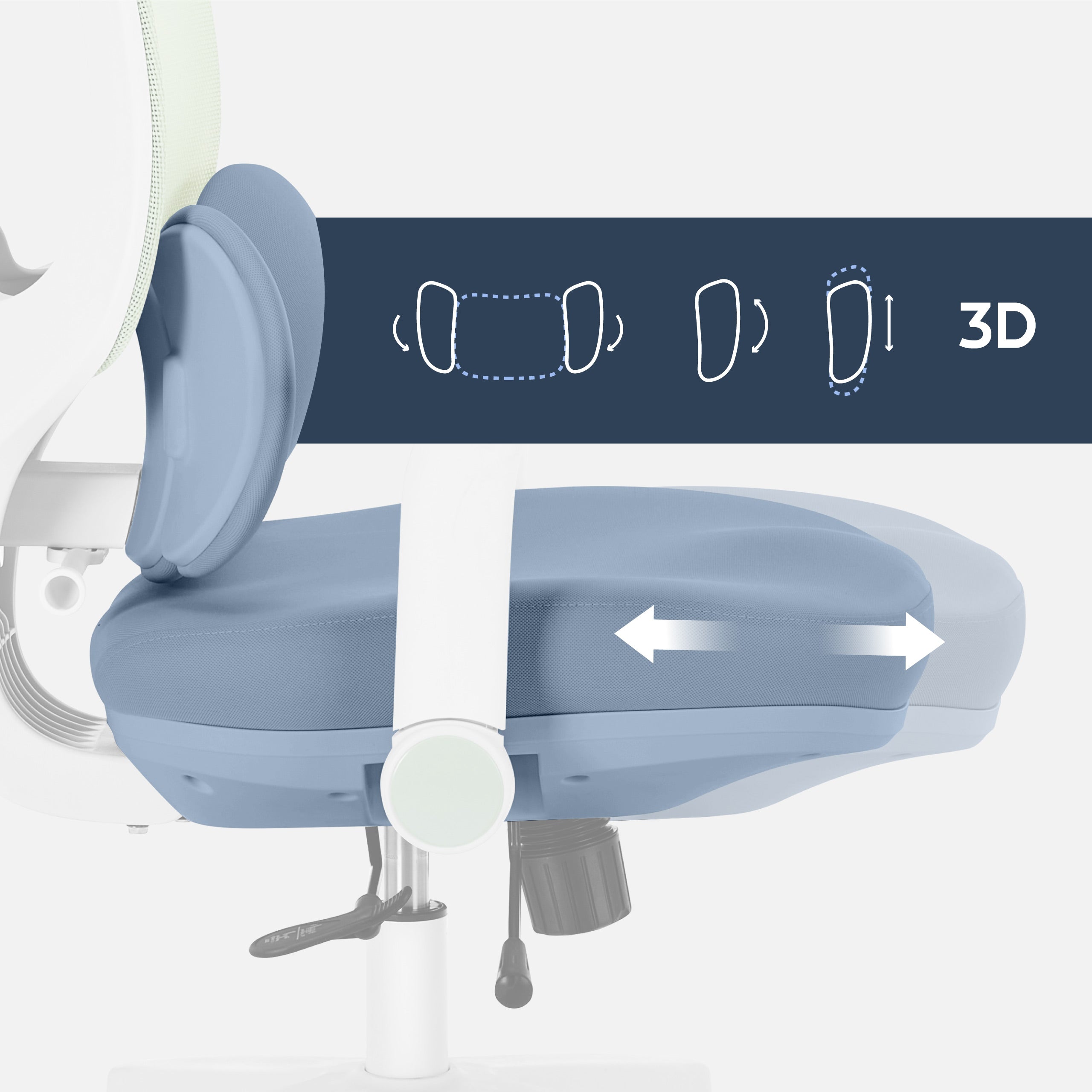 Sillón ergonómico para niños Mark Adler Junior 6.3 Green