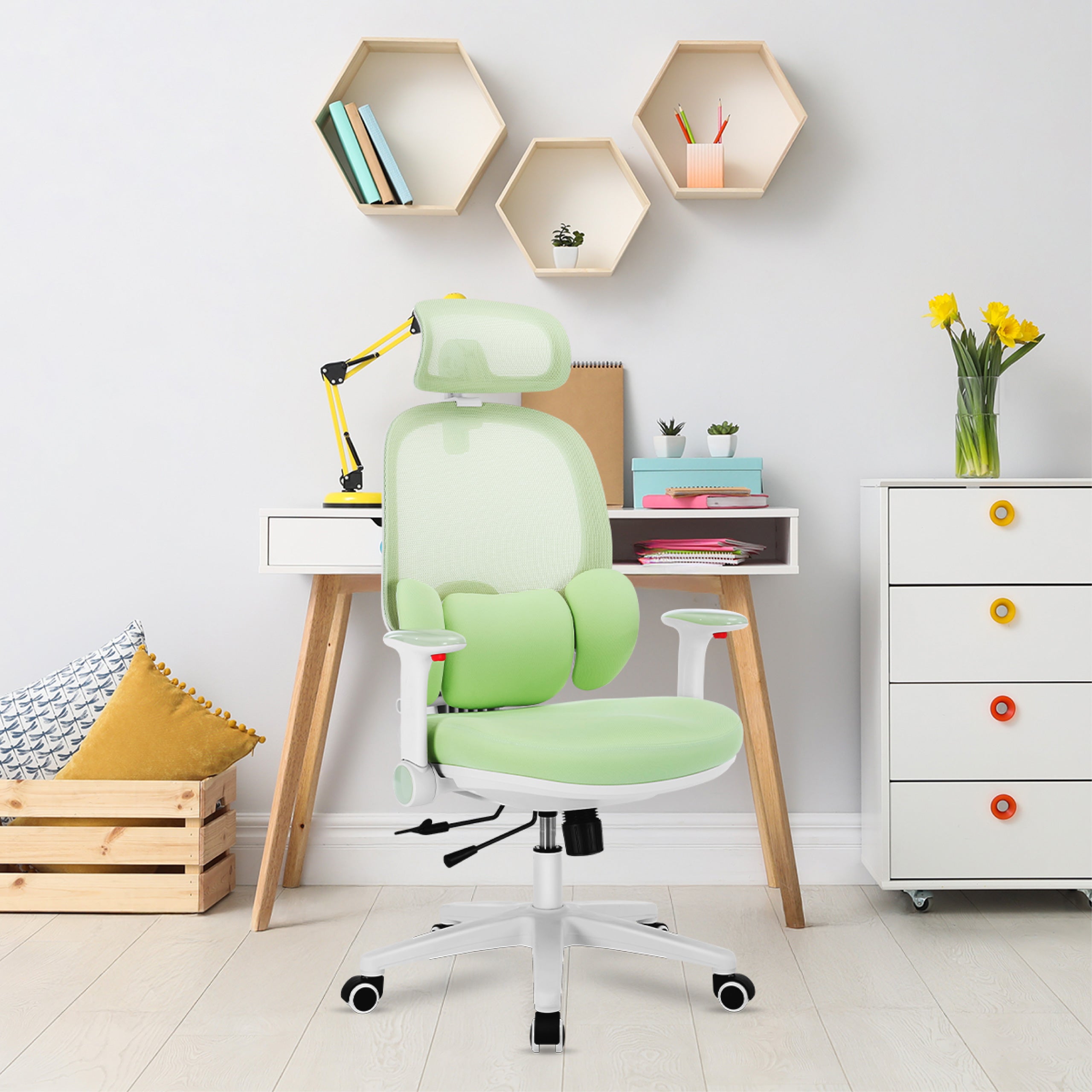 Sillón ergonómico para niños Mark Adler Junior 6.3 Green